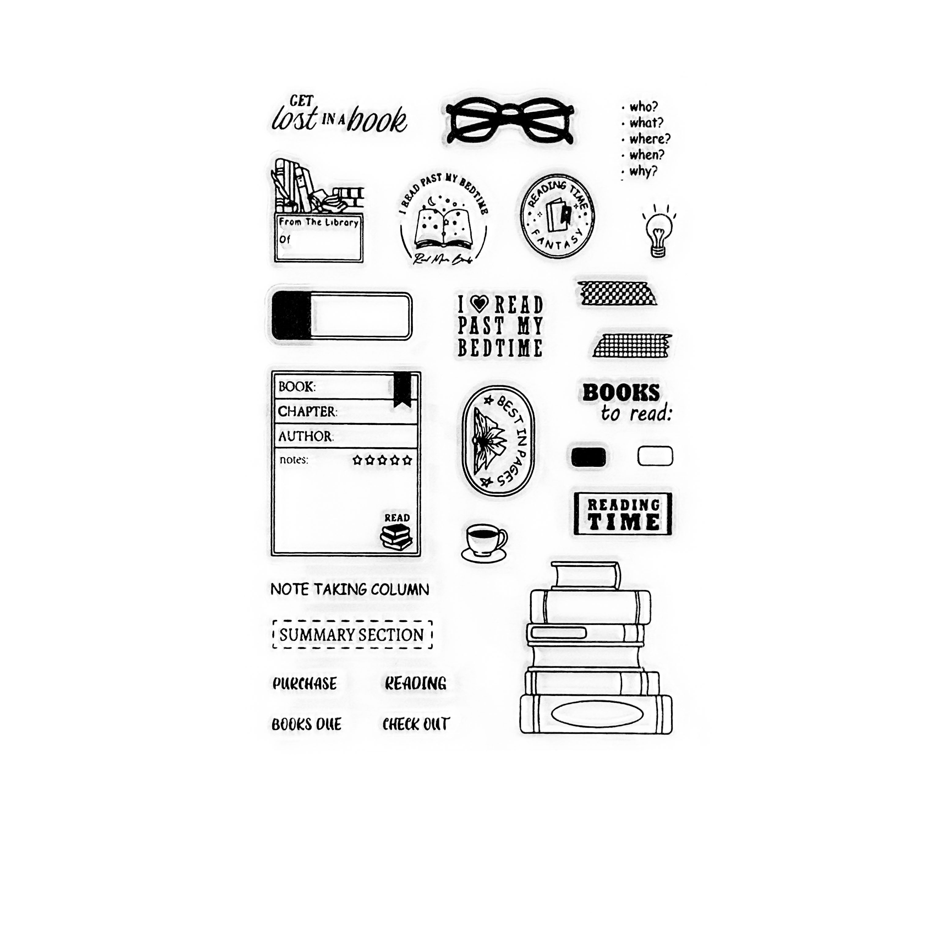 Get Lost in a Book Stamps