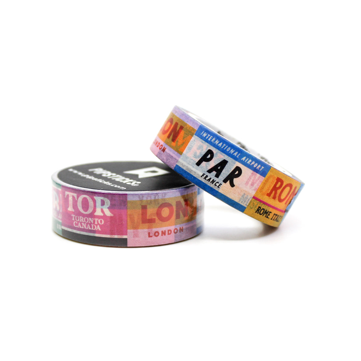 Decorate your travel-themed crafts with this washi tape featuring colorful luggage tags from various destinations, ideal for planners, scrapbooks, and journals. This tape is from Pipsticks and sold at BBB Supplies Craft Shop.