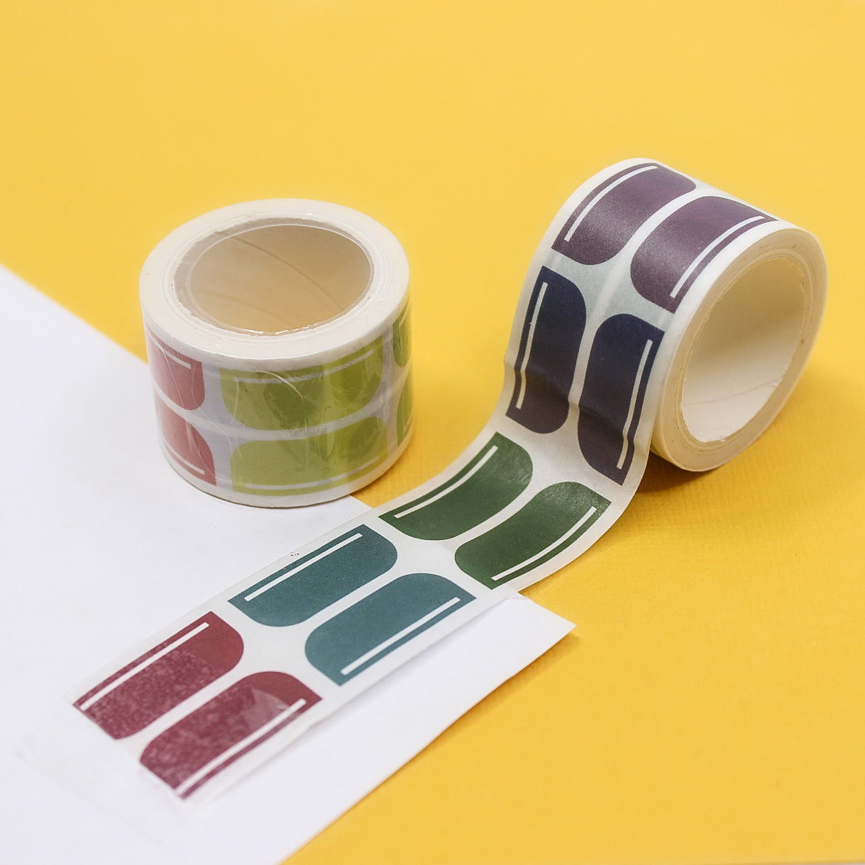 DIY create your own tab washi tape roll for notebooks and bullet journals