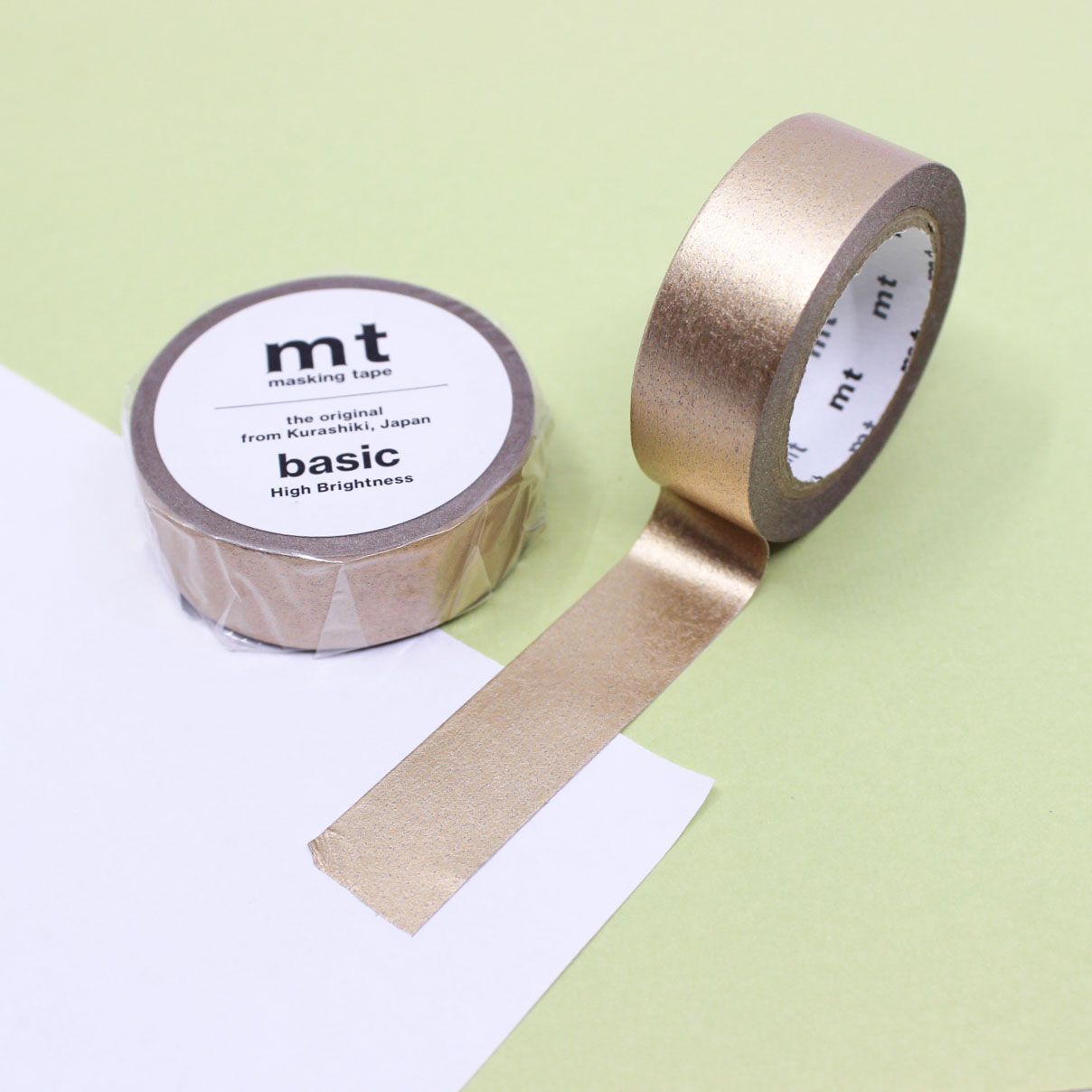 MT Matte Foil Washi Tape in champagne gold, green, bronze, gunmetal grey, red, and silver. Ideal for elegant planners, scrapbooking, gift wrapping, and decorative projects with a luxurious matte metallic finish.