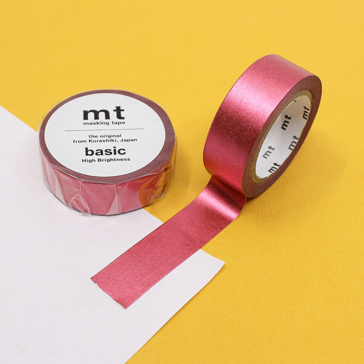 MT Matte Foil Washi Tape in champagne gold, green, bronze, gunmetal grey, red, and silver. Ideal for elegant planners, scrapbooking, gift wrapping, and decorative projects with a luxurious matte metallic finish.