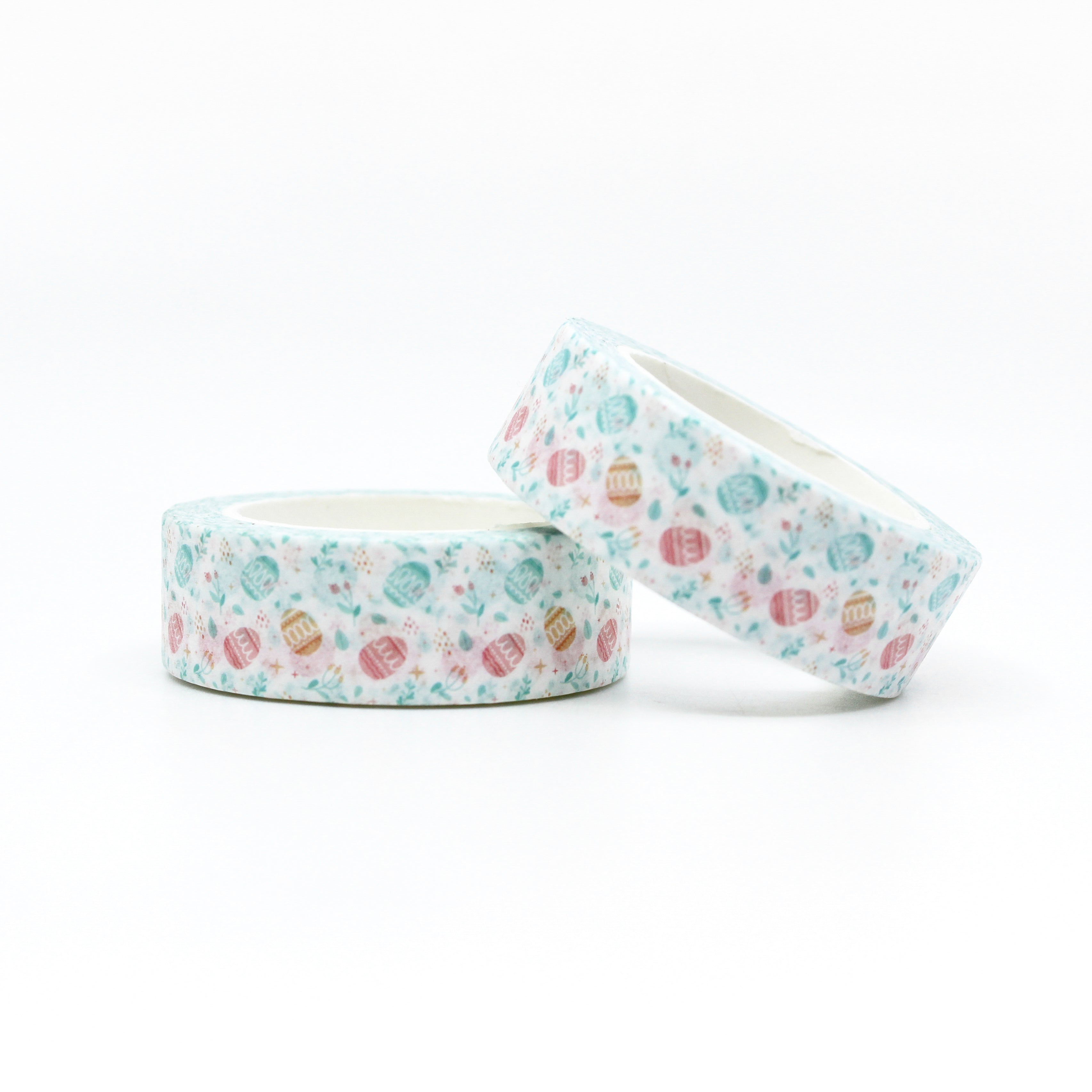 Add a festive touch to your Easter crafts with our Pastel Easter Eggs Washi Tape. This delightful tape features a variety of colorful pastel Easter eggs, perfect for decorating cards, scrapbook pages, and more. Celebrate the season with this charming tape! This tape is sold at BBB Supplies Craft Shop.