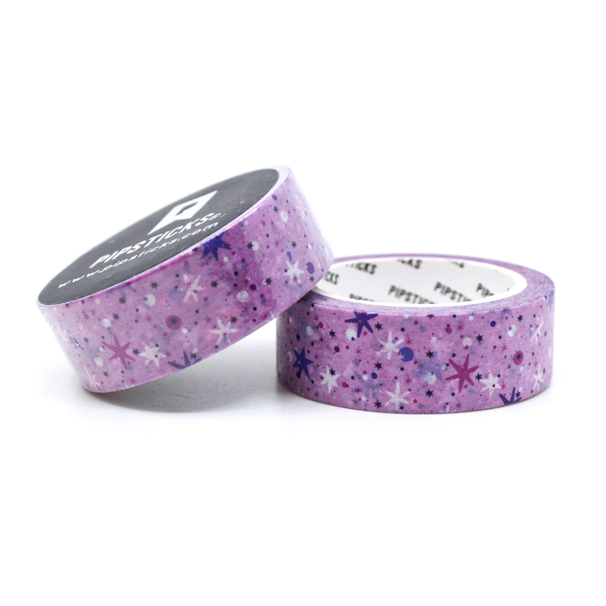  This charming pink confetti Stars washi features a delightful pattern of pink stars scattered among vibrant confetti, perfect for bringing a festive and whimsical feel to your scrapbooks, planners, and craft creations. 