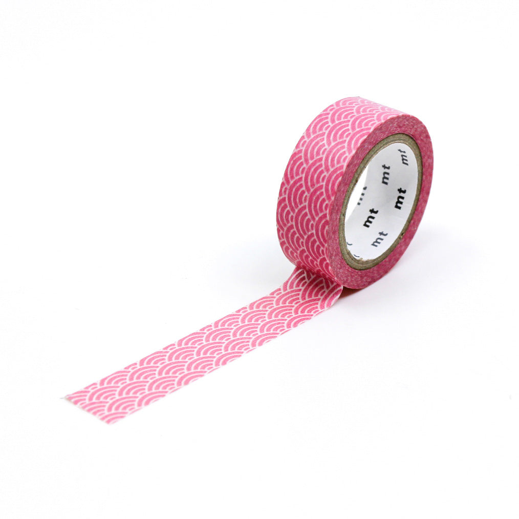 Elevate your projects with our captivating pink fan-shaped washi tape, showcasing charming fan motifs in a soft and sophisticated pink color, evoking a sense of grace and beauty. This tape is made by MT Brand Masking Tape and sold at BBB Supplies Craft Shop.