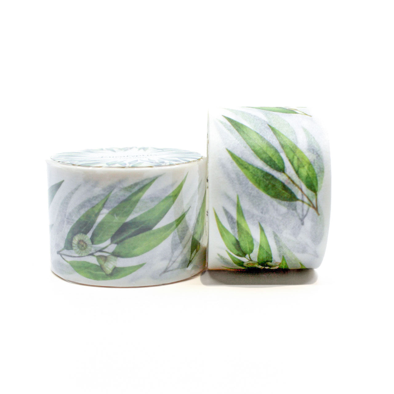 Wide washi tape featuring a delicate olive branch leaf pattern, ideal for nature-themed crafts, journaling, and decorative accents.