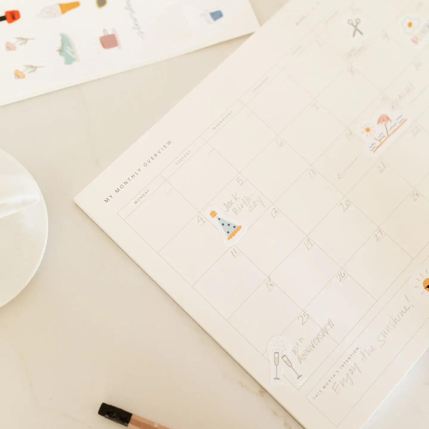 Planner stickers featuring bubble baths, coffee, wine, and relaxation