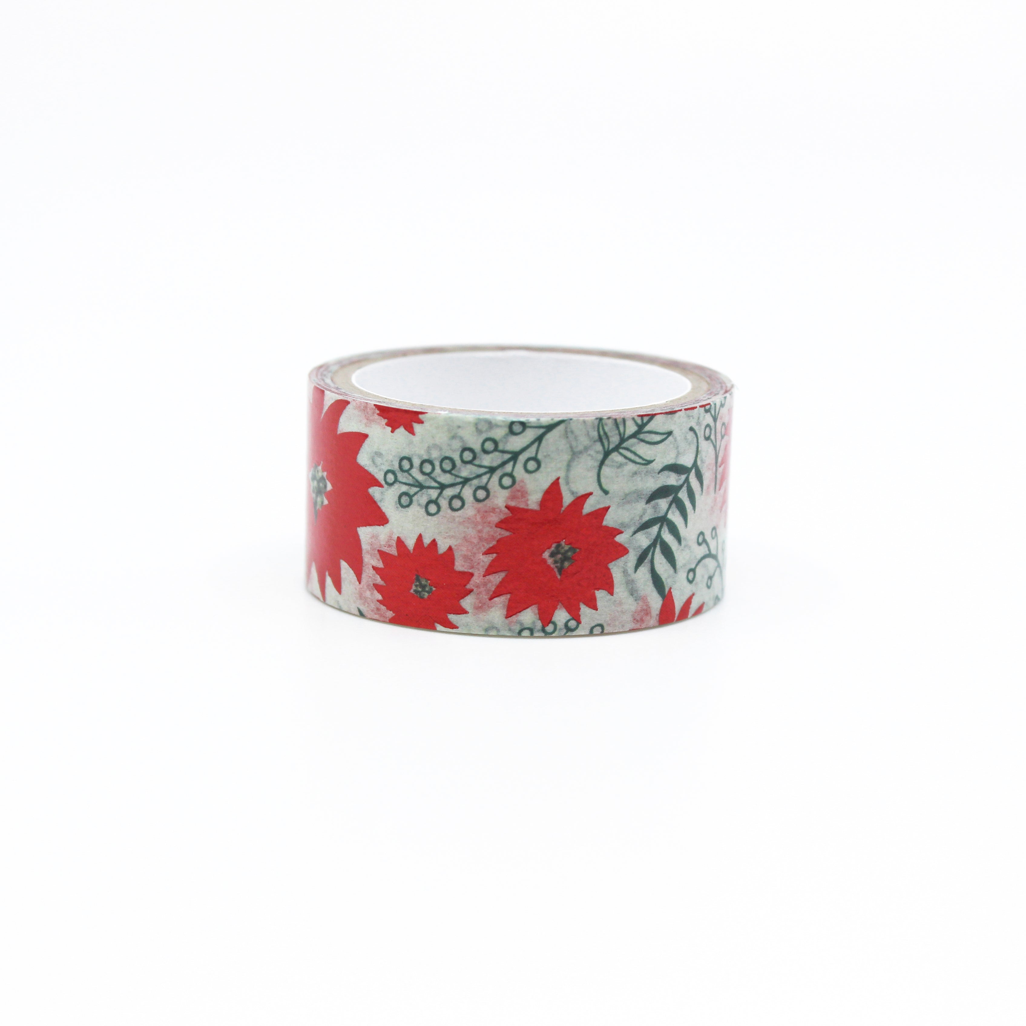 Celebrate the holidays with our poinsettia-themed washi tape, ideal for adding a classic and festive touch to your crafts, embodying the joy and tradition of holiday blooms. This tape is sold at BBB Supplies Craft Shop.