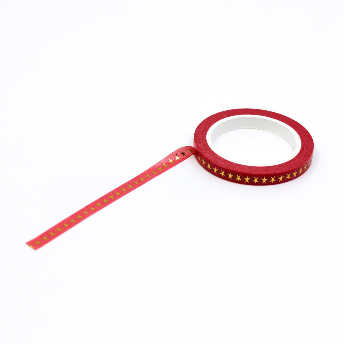 Decorative red and white washi tape for Fourth of July crafts