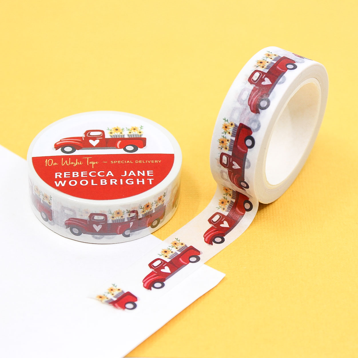 Special Delivery Holiday Truck Washi Tape for Christmas journaling