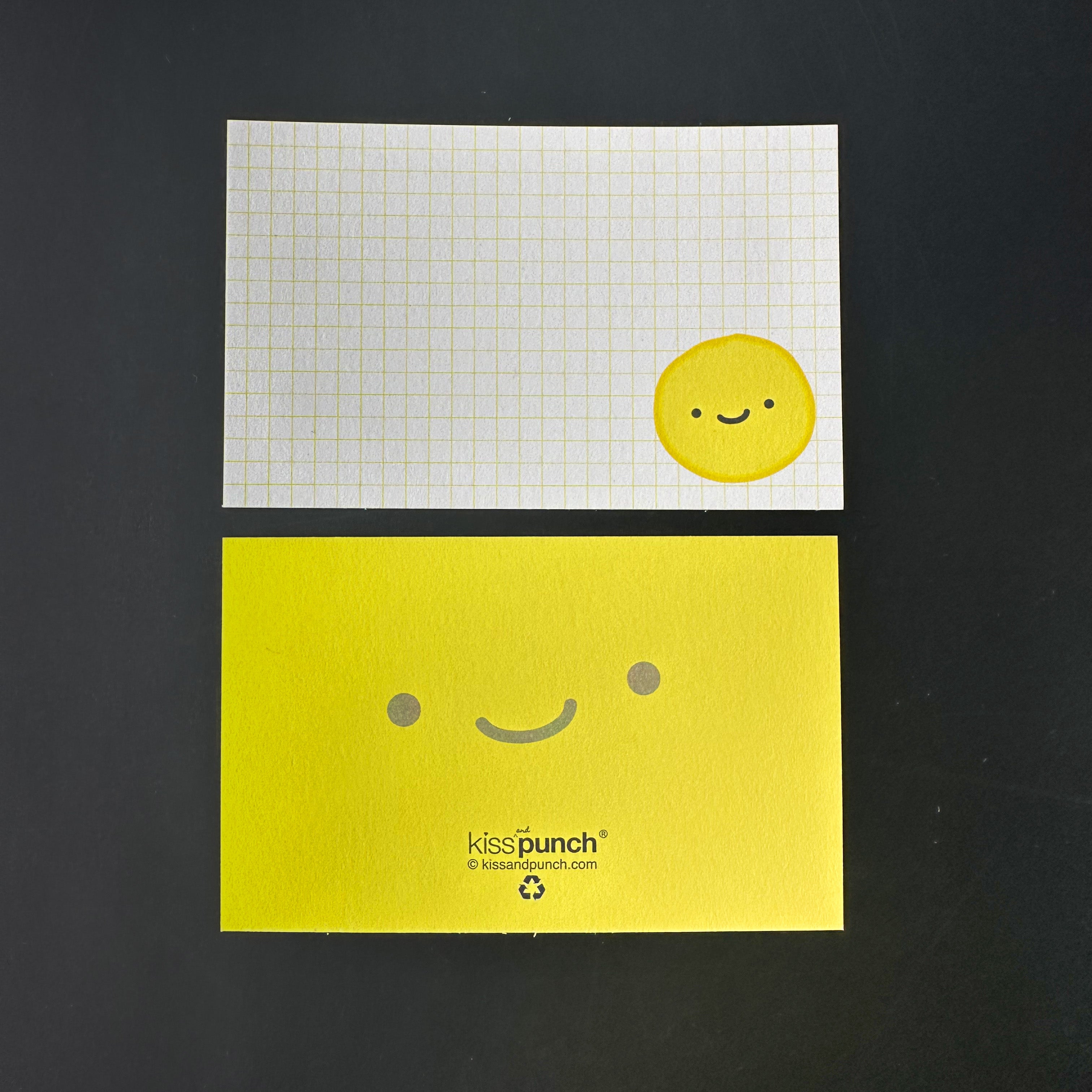 Mini Smiley Face Notecards with vibrant smiley designs, perfect for happy notes, thank-you cards, or gift tags. Fun and cheerful stationery for spreading joy.