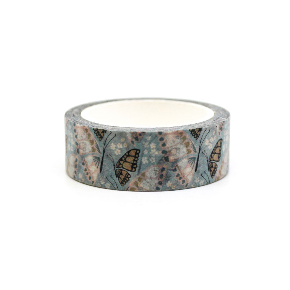 Soft Blue Butterflies Washi