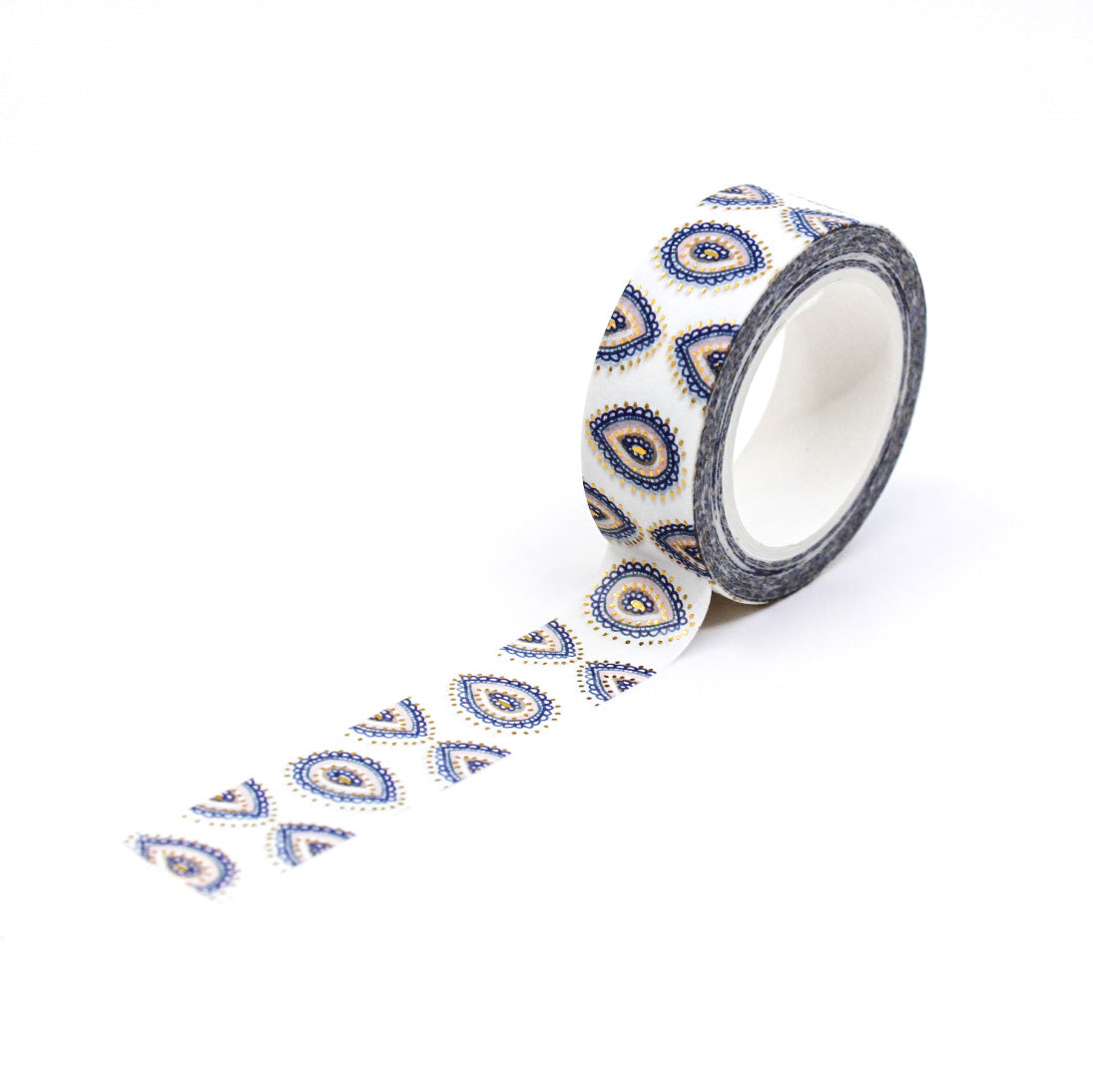 Add a touch of whimsy to your crafts with this charming pastel paisley pattern washi tape. Perfect for adding a pop of color and style to journals, scrapbooks, and more. This tape is sold at BBB Supplies Craft Shop.