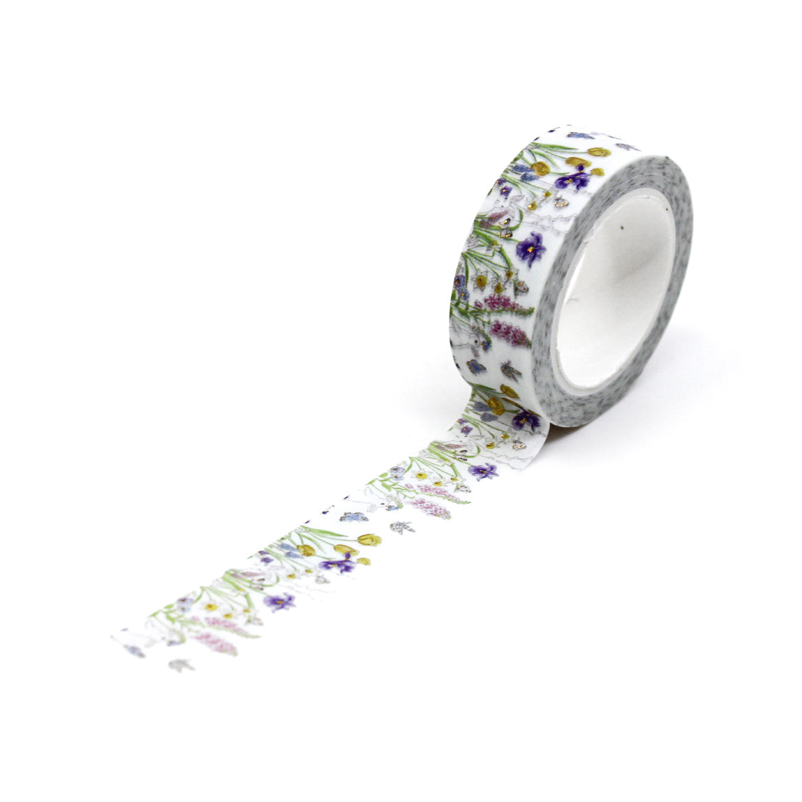 Spring Wild Flowers and Butterflies Washi Tape: This washi tape features a charming design of spring wildflowers and butterflies, adding a touch of nature's beauty to your crafts and projects. This washi is sold at BBB Supplies Craft Shop.