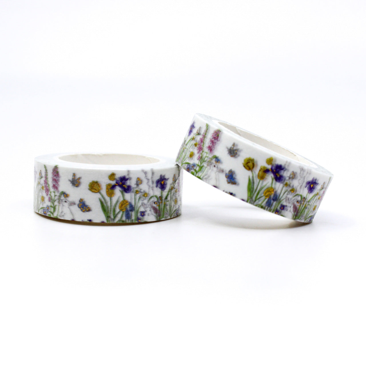 Spring Wild Flowers and Butterflies Washi Tape: This washi tape features a charming design of spring wildflowers and butterflies, adding a touch of nature's beauty to your crafts and projects. This washi is sold at BBB Supplies Craft Shop.