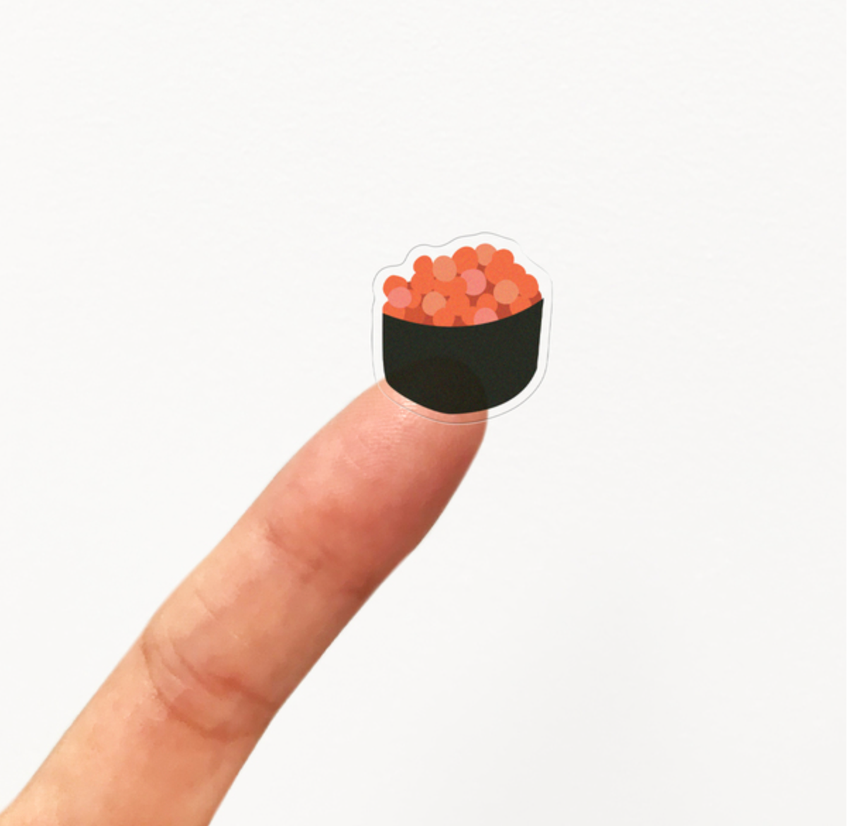 Foodie-themed sushi stickers for journaling, scrapbooking, and stationery decoration