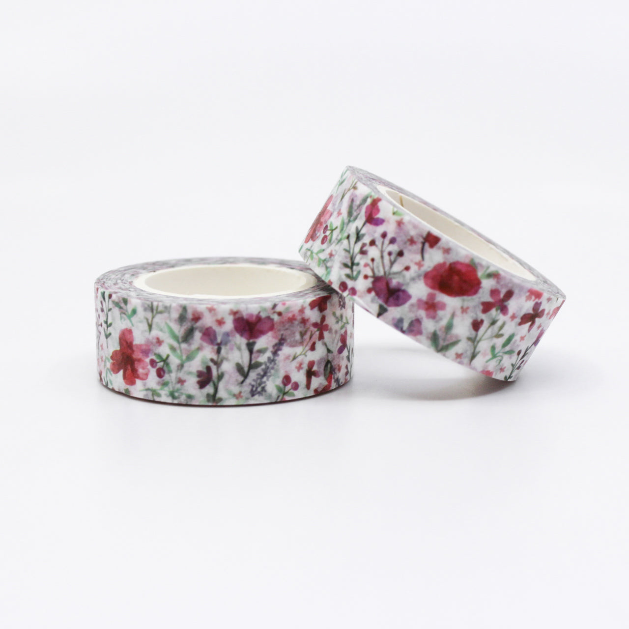 Add a touch of delicate beauty to your crafts with our watercolor pink floral washi tape, featuring soft and vibrant watercolor flowers in shades of pink, creating a lovely and artistic design. This tape is sold at BBB Supplies Craft Shop.