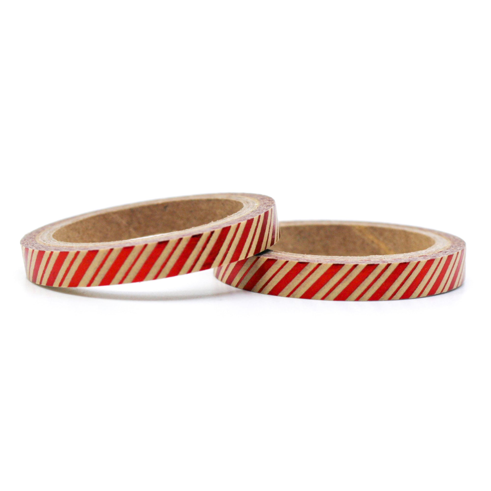 Infuse your creations with the spirit of vintage Christmas using our Washi tape adorned with classic candy cane stripes, capturing the warmth and nostalgia of holiday traditions. This tape is sold at BBB Supplies Craft Shop.