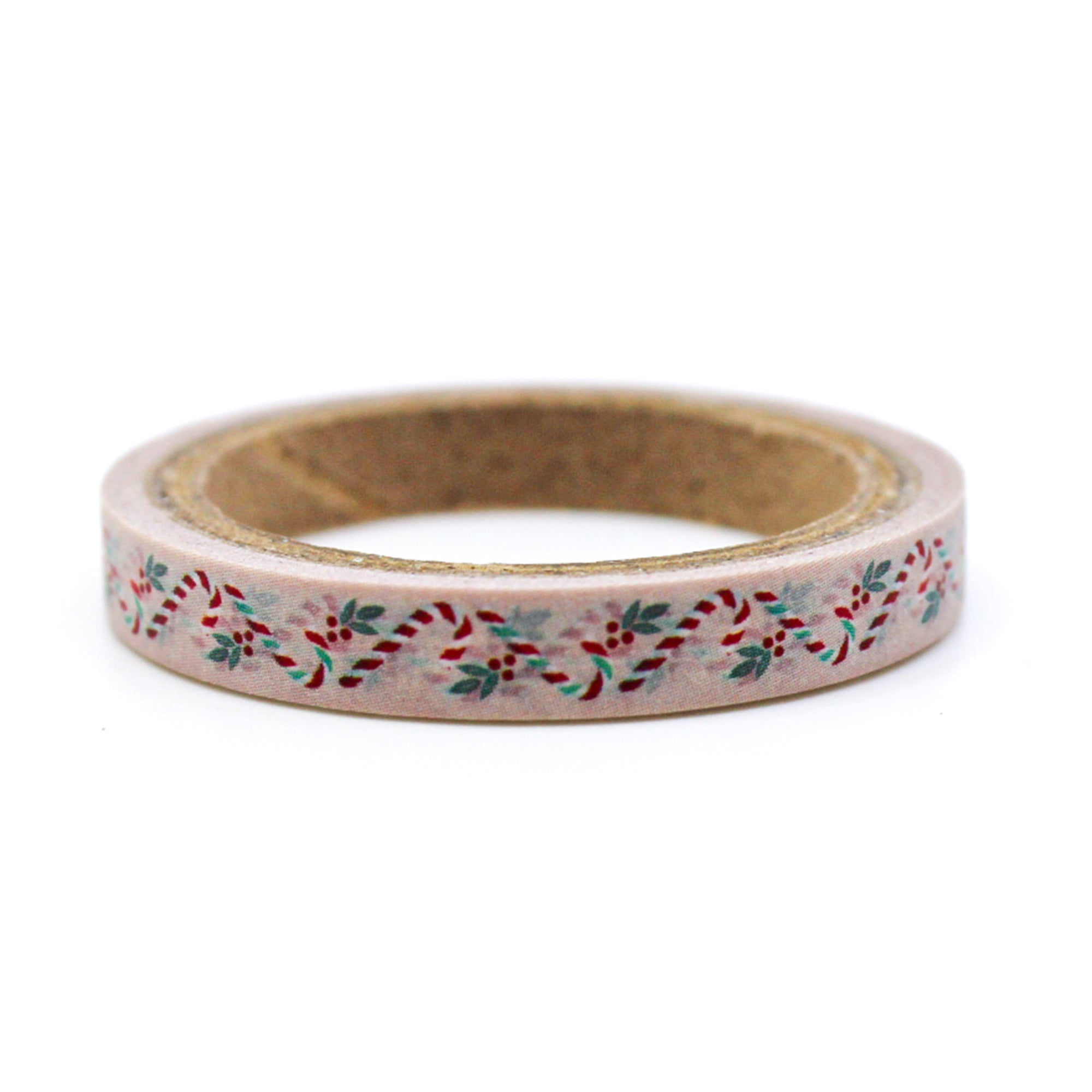 Elevate your holiday crafts with our vintage candy cane washi tape, featuring charming and nostalgic candy cane designs that harken back to yesteryears, perfect for adding a touch of timeless holiday charm to your projects. This tape is sold at BBB Supplies Craft Shop.
