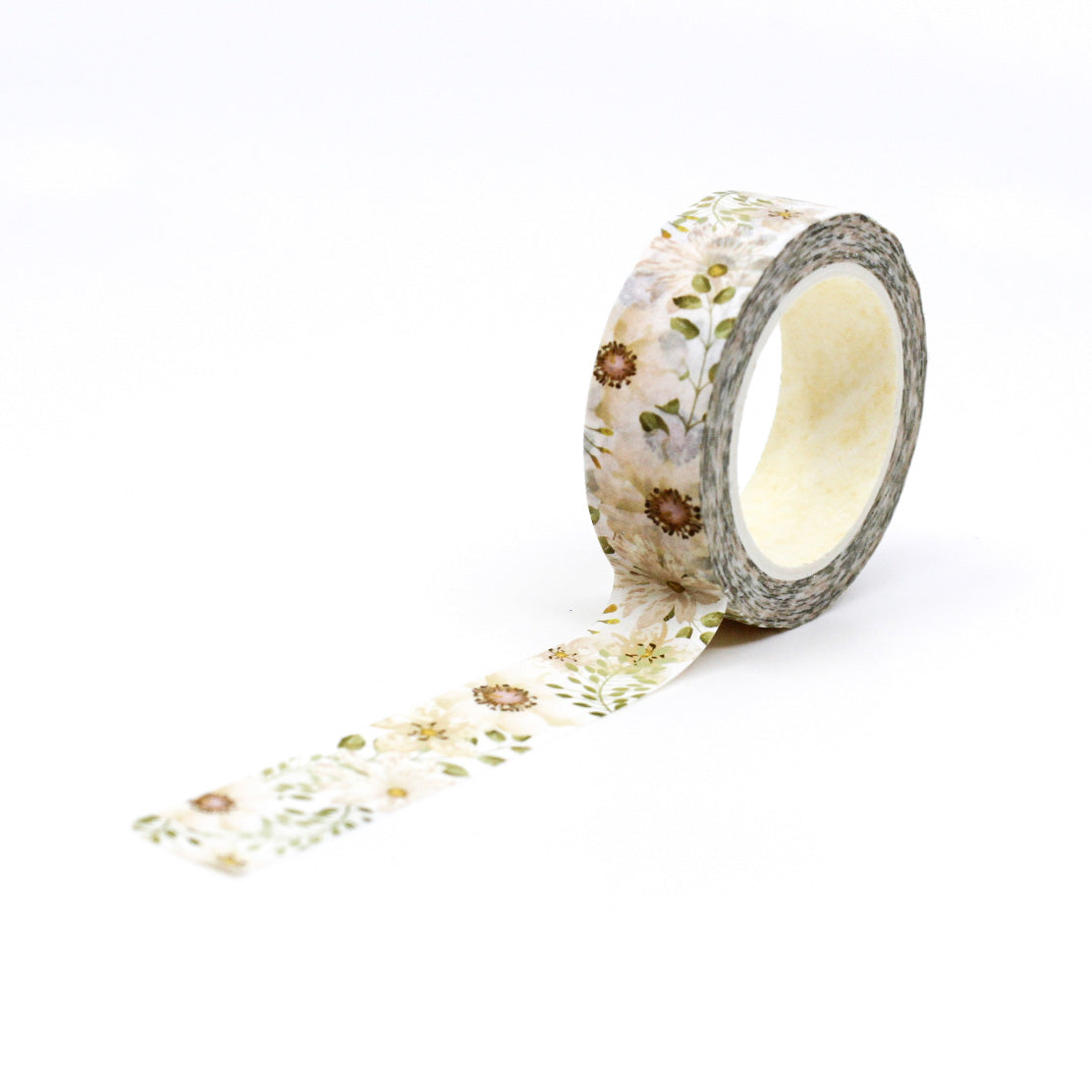 Add a touch of nature's beauty to your crafts with our blush peach floral washi tape, featuring elegant floral designs in a variety of colors, perfect for creating graceful and artistic accents. This tape is sold at BBB Supplies Craft Shop.