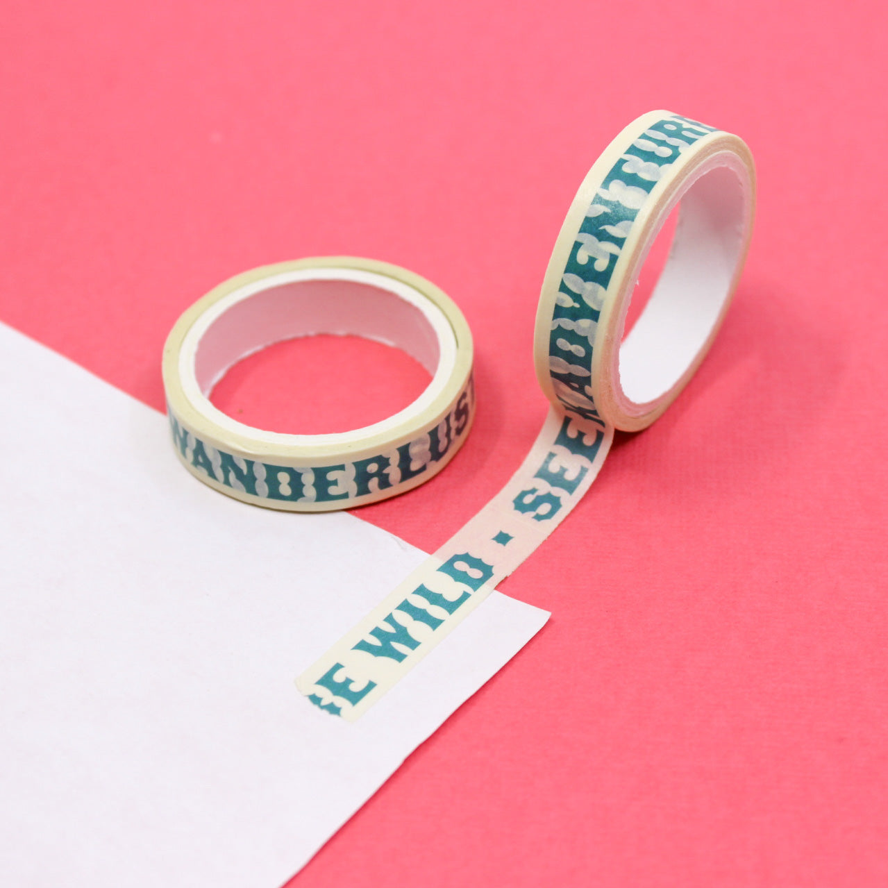 Embark on a creative journey with our Wanderlust Seek Adventure Washi Tape. Featuring inspiring phrases and motifs, it adds a touch of wanderlust and positivity to your crafts. This tape is sold at BBB Supplies Craft Shop.
