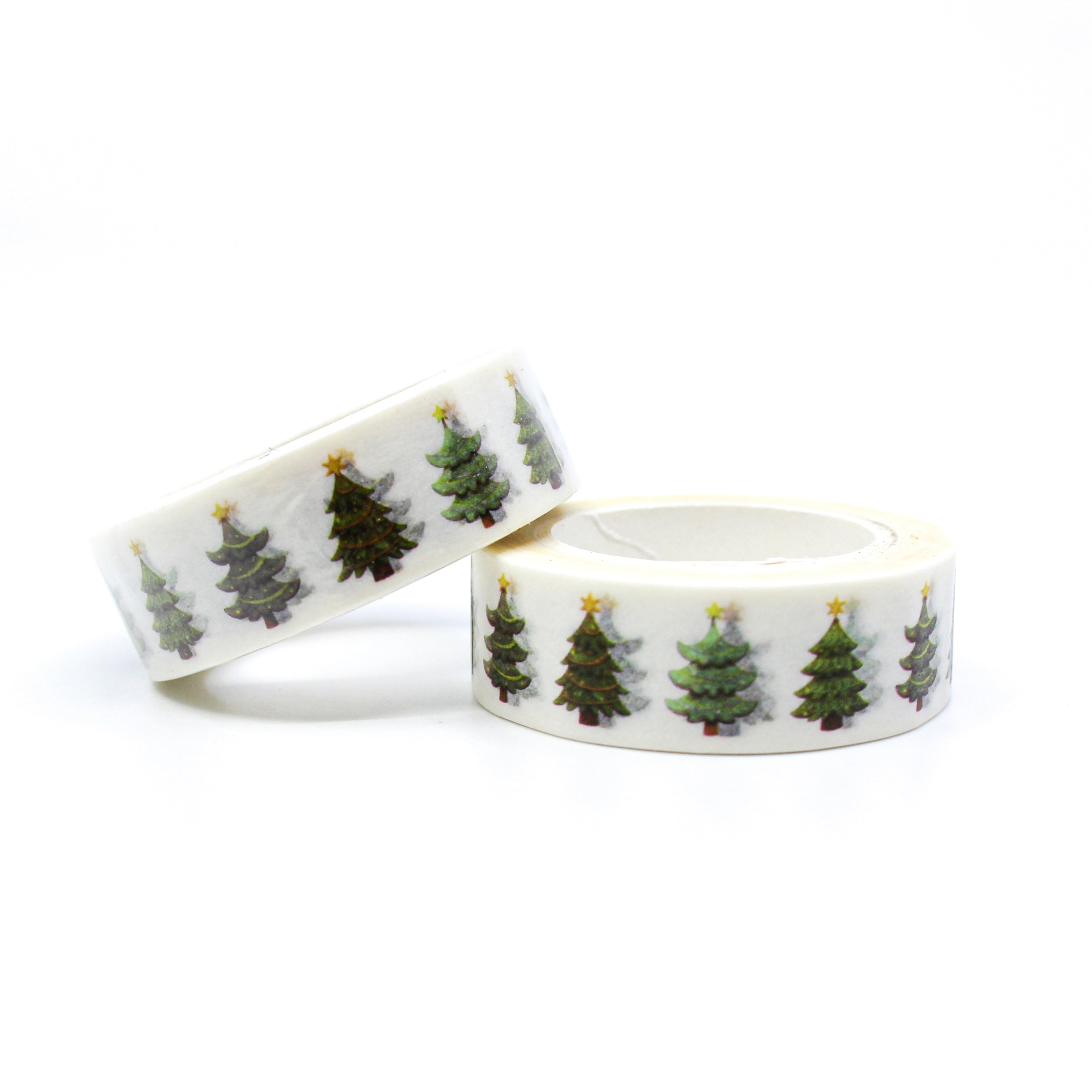Simple and cute Christmas Tree Washi tape for your holiday projects from BBB Supplies Craft Shop.