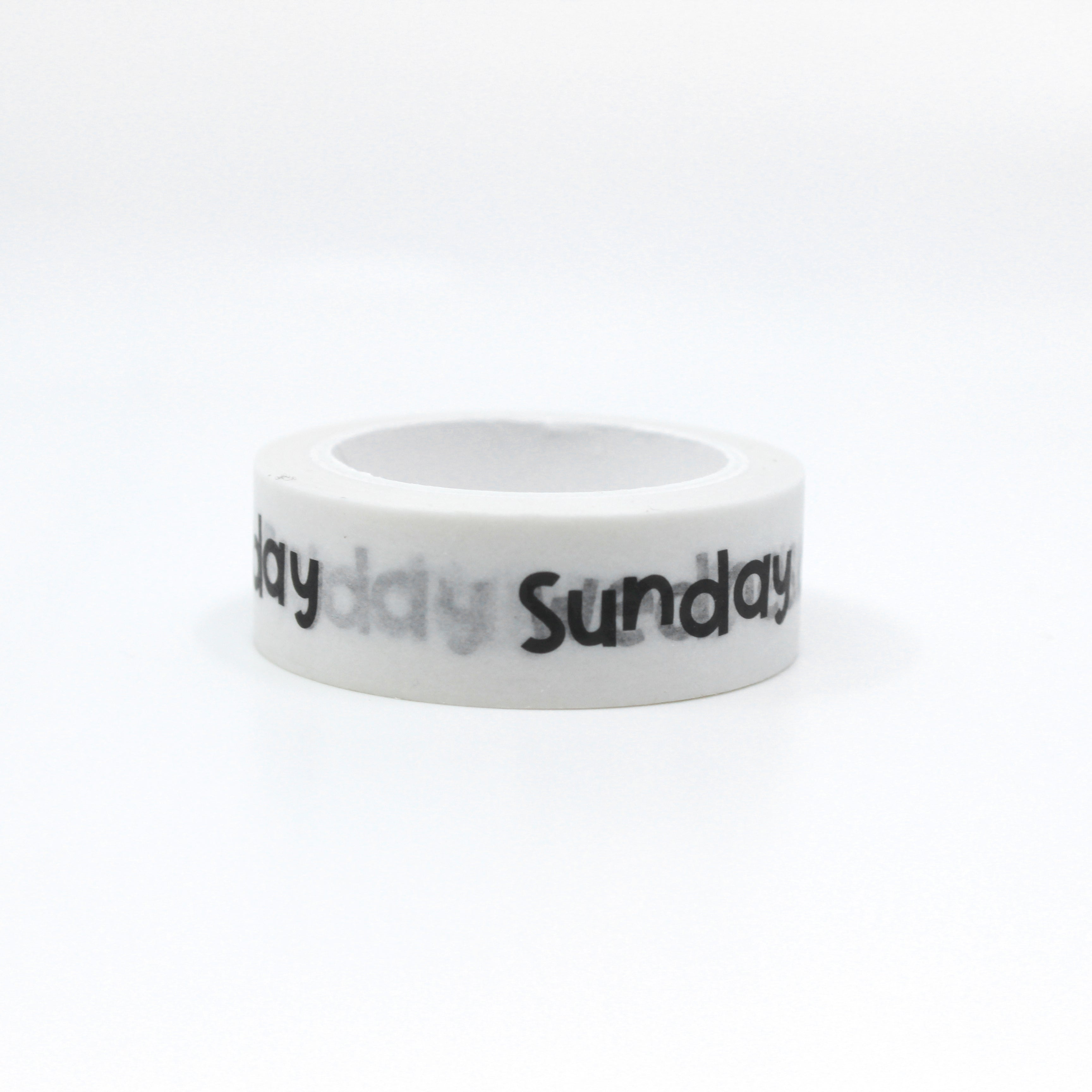 This is our easy to use washi tape to save you time from writing out the days of the week in your planner or calendar spread. This washi tape features Sunday through Saturday Days of the Week Words. this tape is sold at BBB Supplies