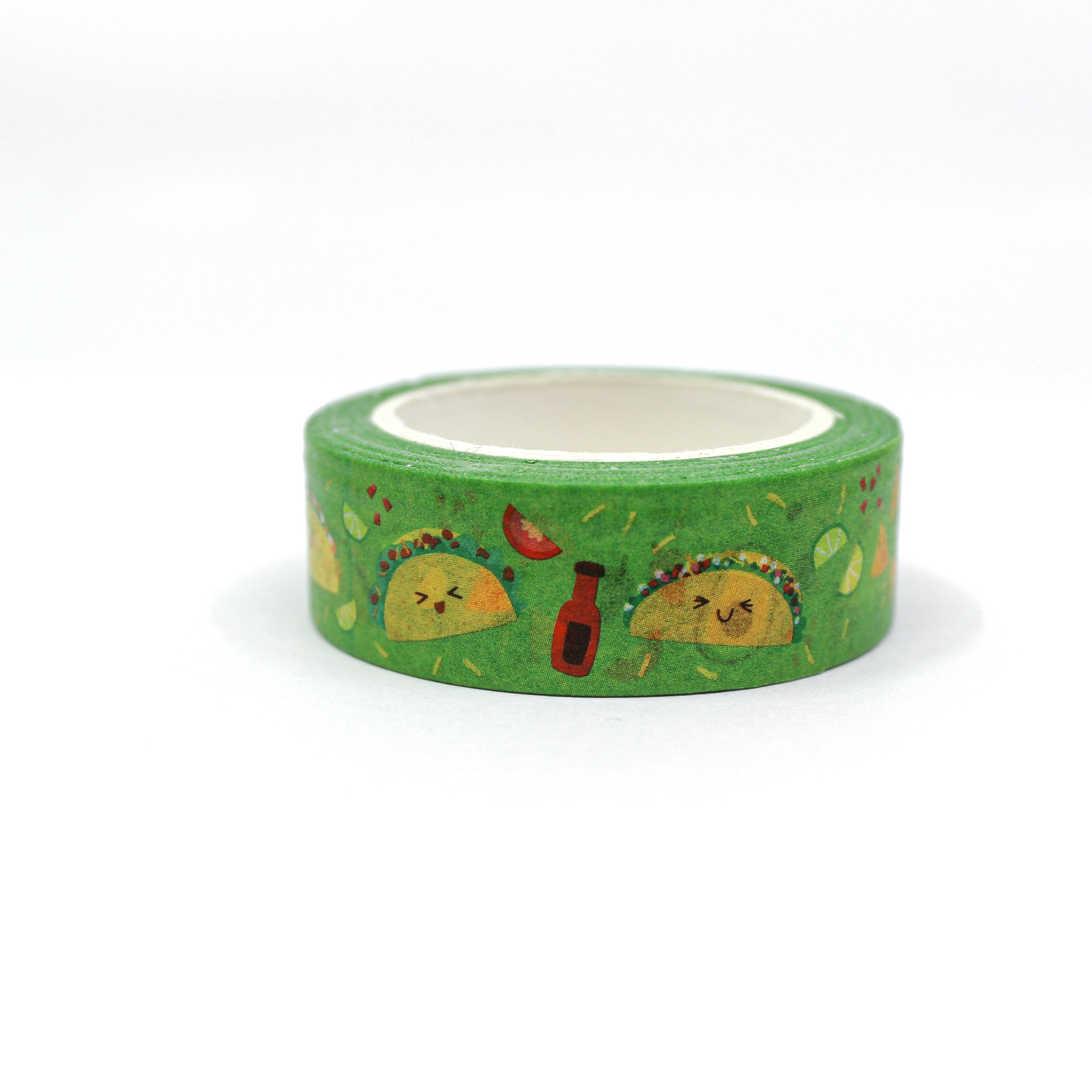 This is a vibrant color taco Tuesday themed view of washi tape from BBB Supplies Craft Shop
