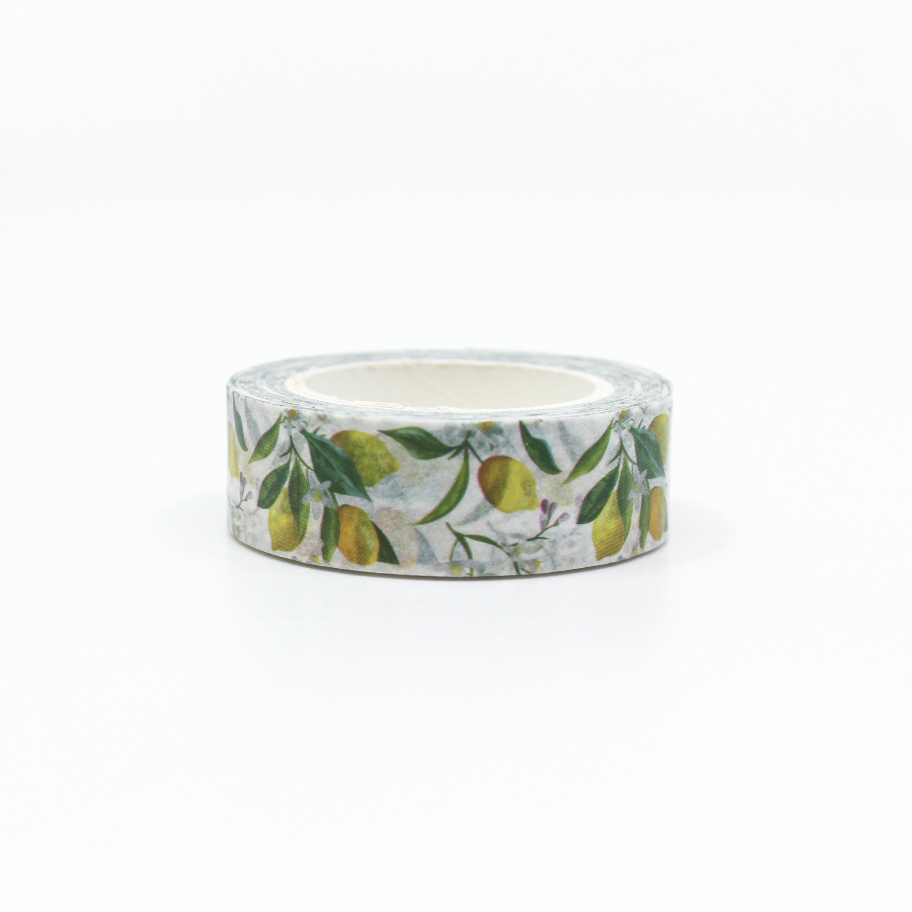 This is a refreshing view of lemon tropical fruit collections washi tape from BBB Supplies Craft Shop