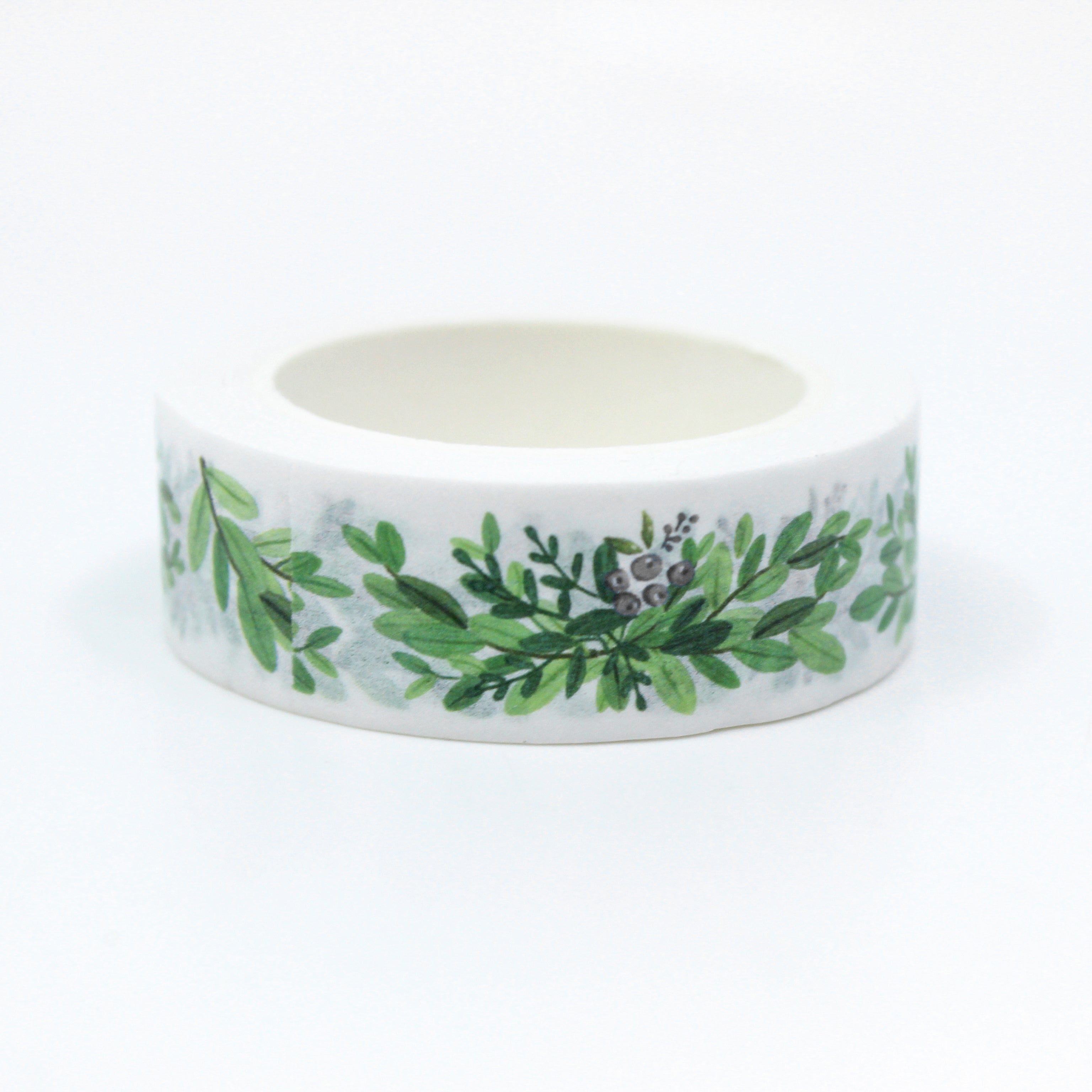 This a cute view of greenery berry branch collections washi tape from BBB Supplies Craft Shop