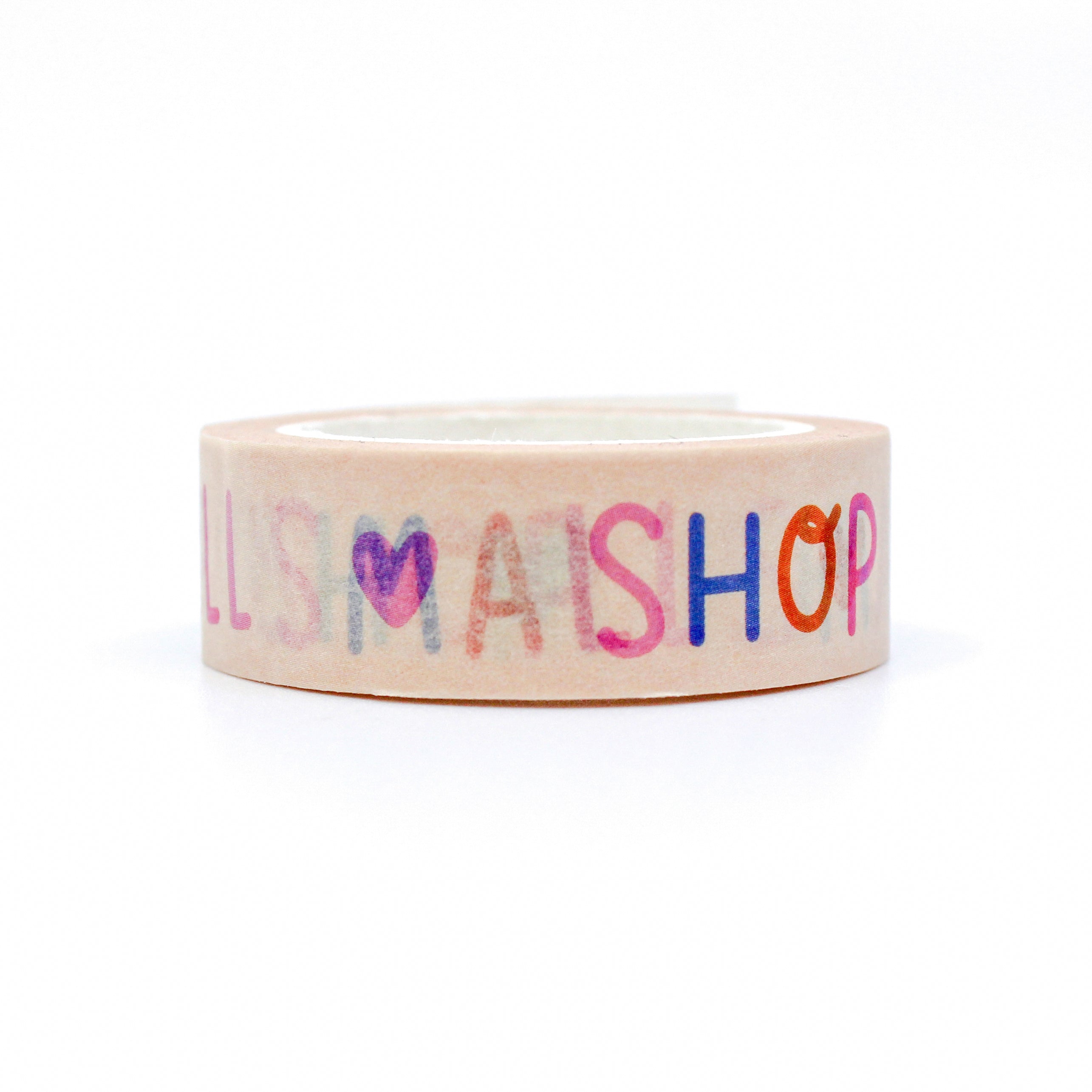 This is cute small shop caption washi tape from BBB Supplies Craft Shop