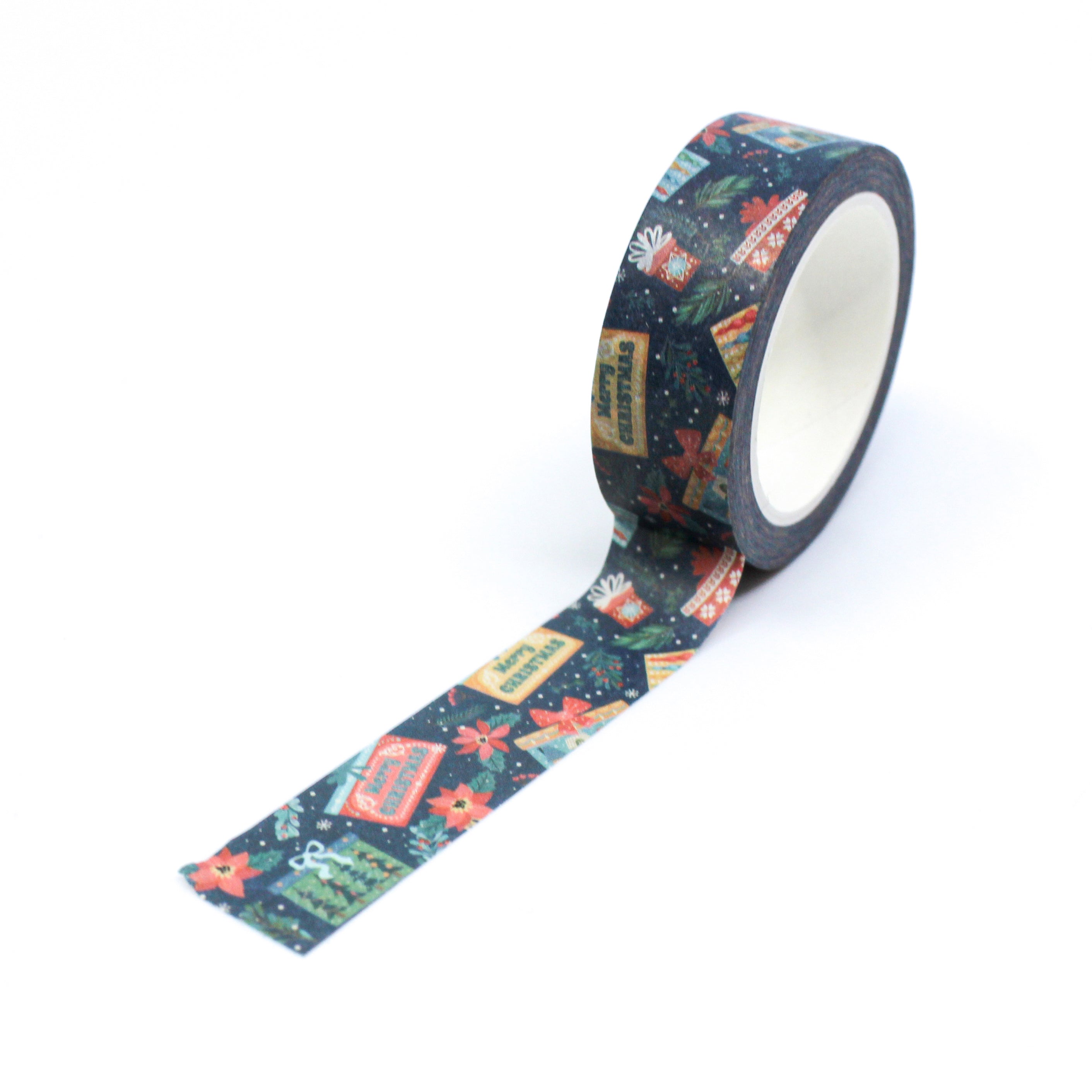 Cute little gifts in the snow washi tape from BBB Supplies Craft Tape.