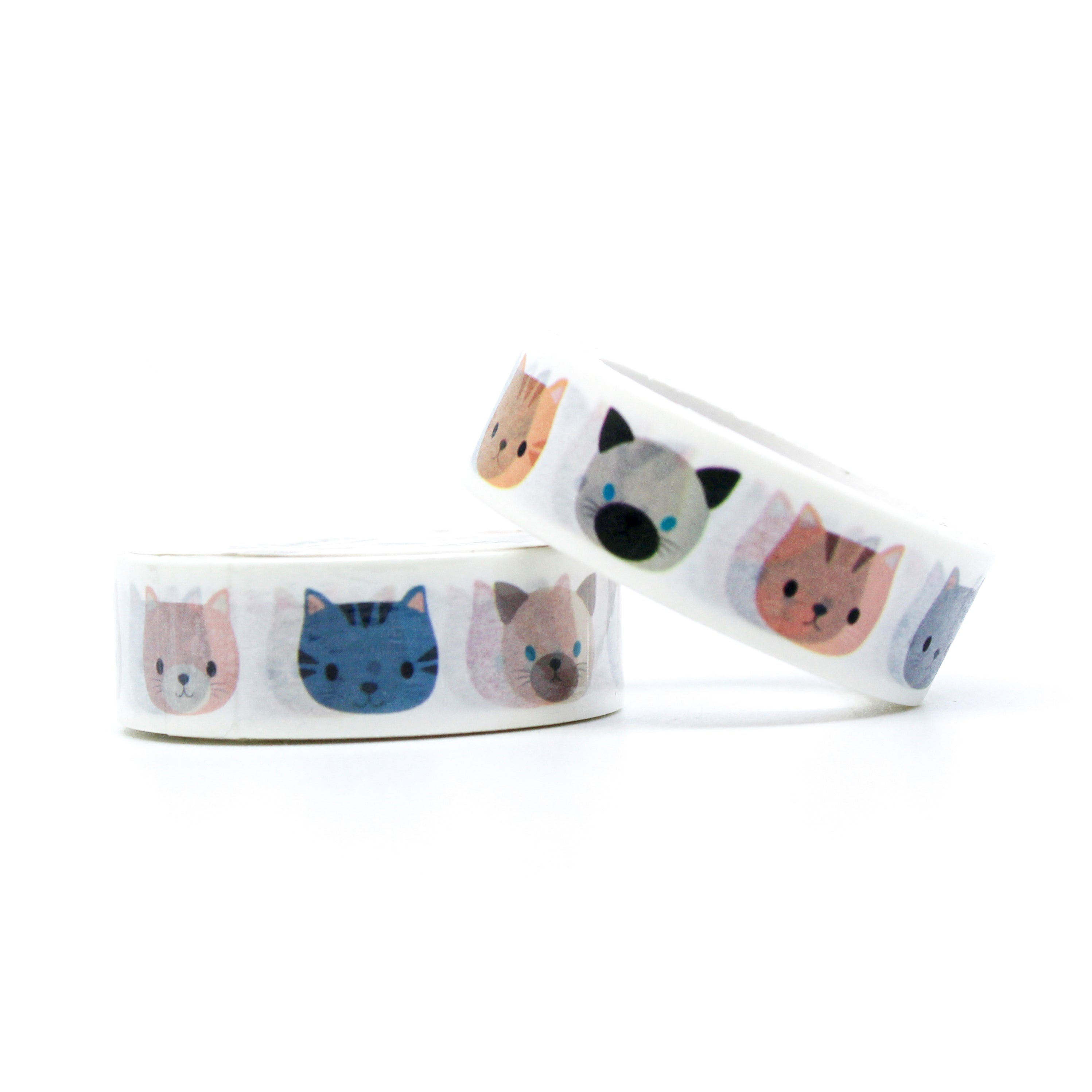 This is a roll of different kitten fur baby faces washi tapes from BBB Supplies Craft Shop