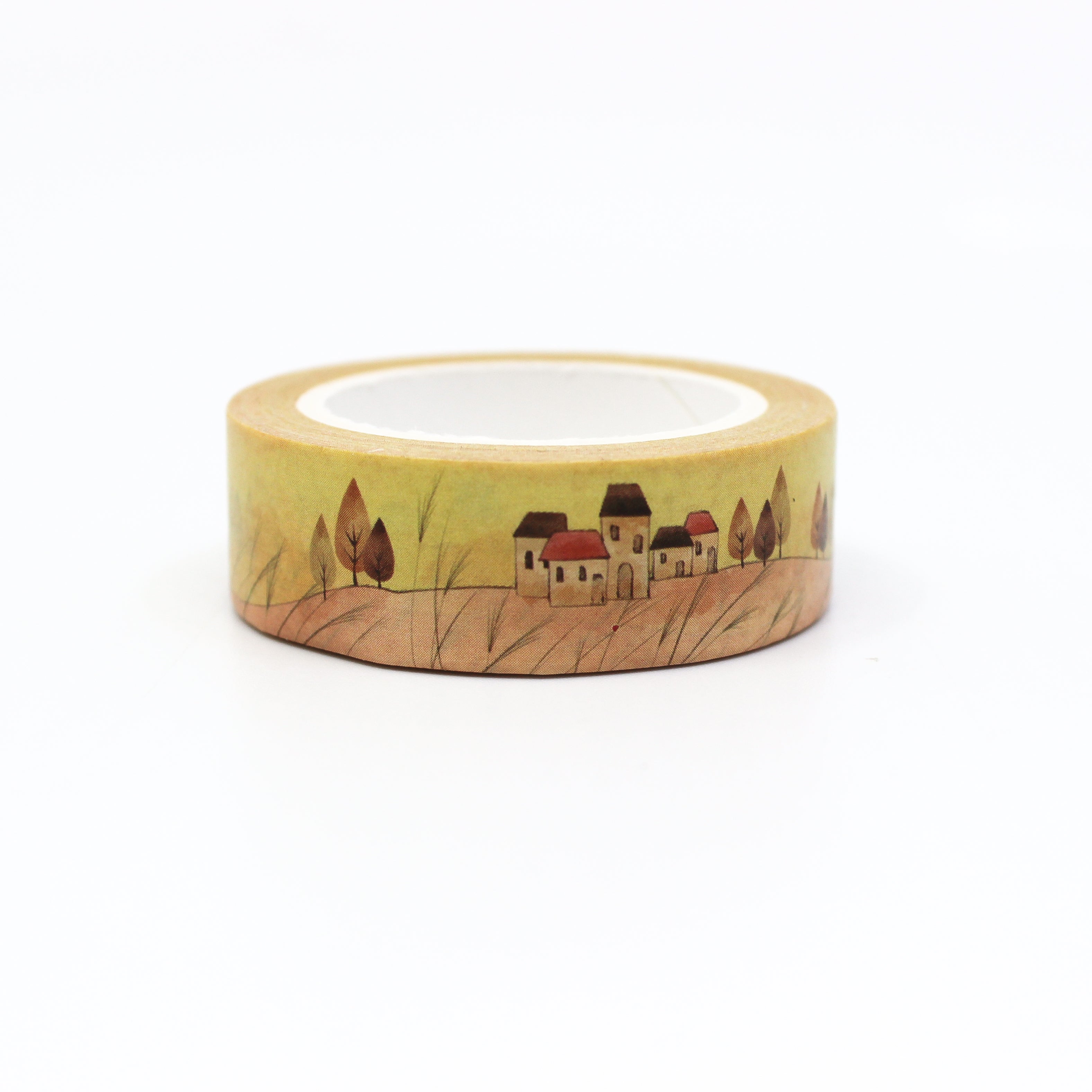 This is a lovely fall themed house pattern themed view of washi tapes from BBB Supplies Craft Shop