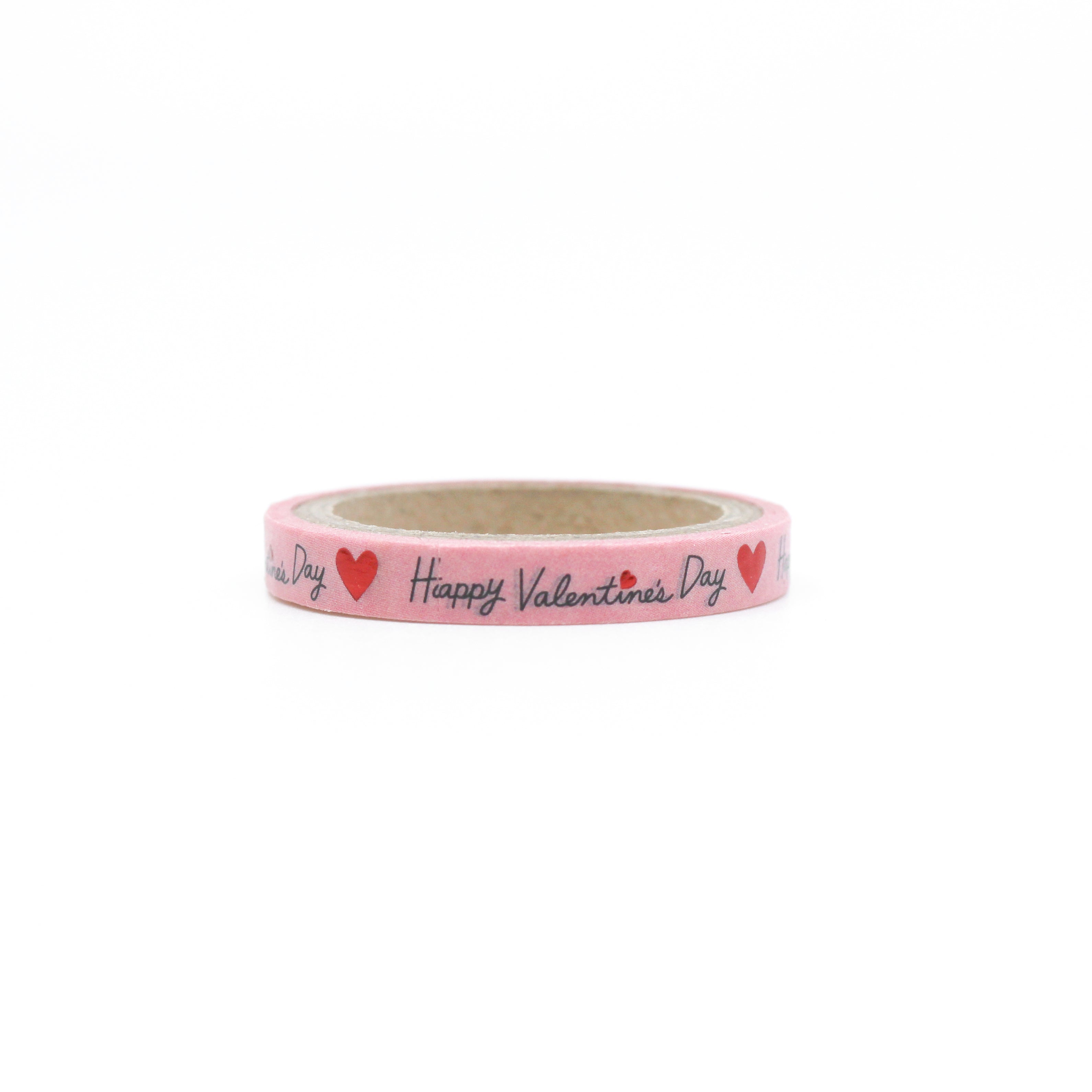 This is a cute red and pink valentines greeting themed view of washi tape from BBB Supplies Craft Shop