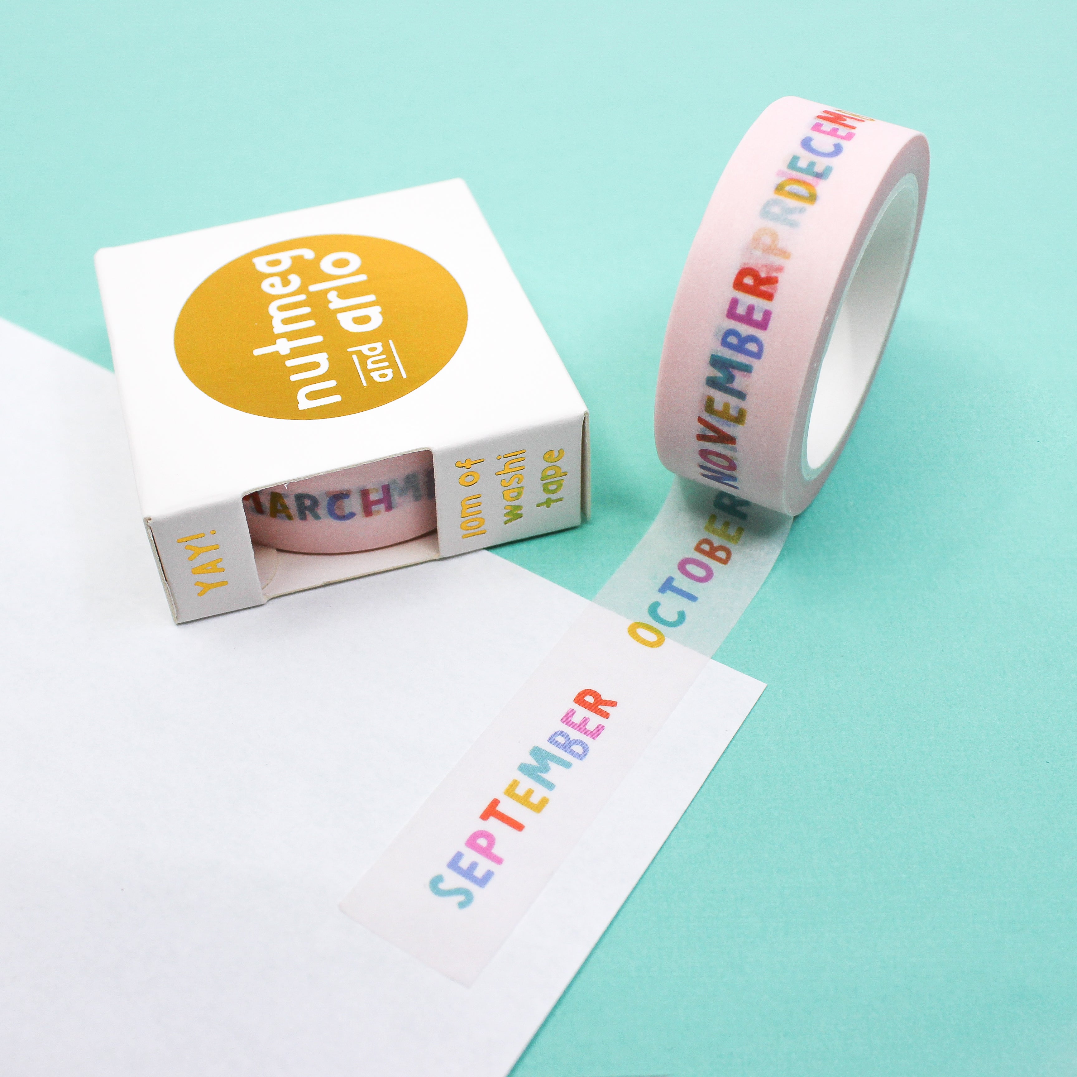 This is a month of the year themed washi tape from BBB Supplies Craft Shop