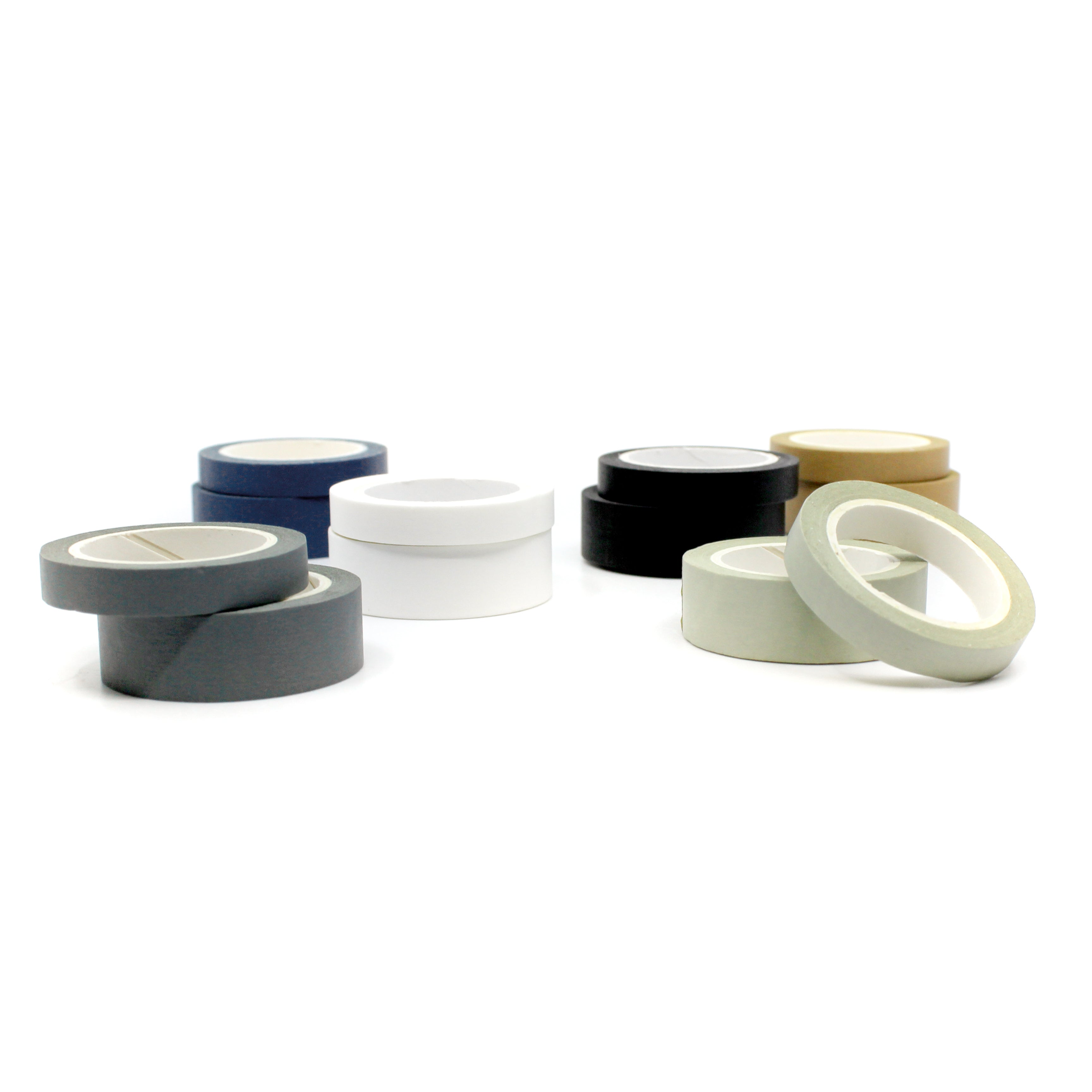 This neutral white solid washi tape is vibrant and fun. This washi tape is part of our solid neon thick-thin matching duo washi collection. Find the perfect color for any project in BBB Supplies' thick-thin solids collection, from neon to neutral to pastel and more. This tape is sold at BBB Supplies Craft Shop.
