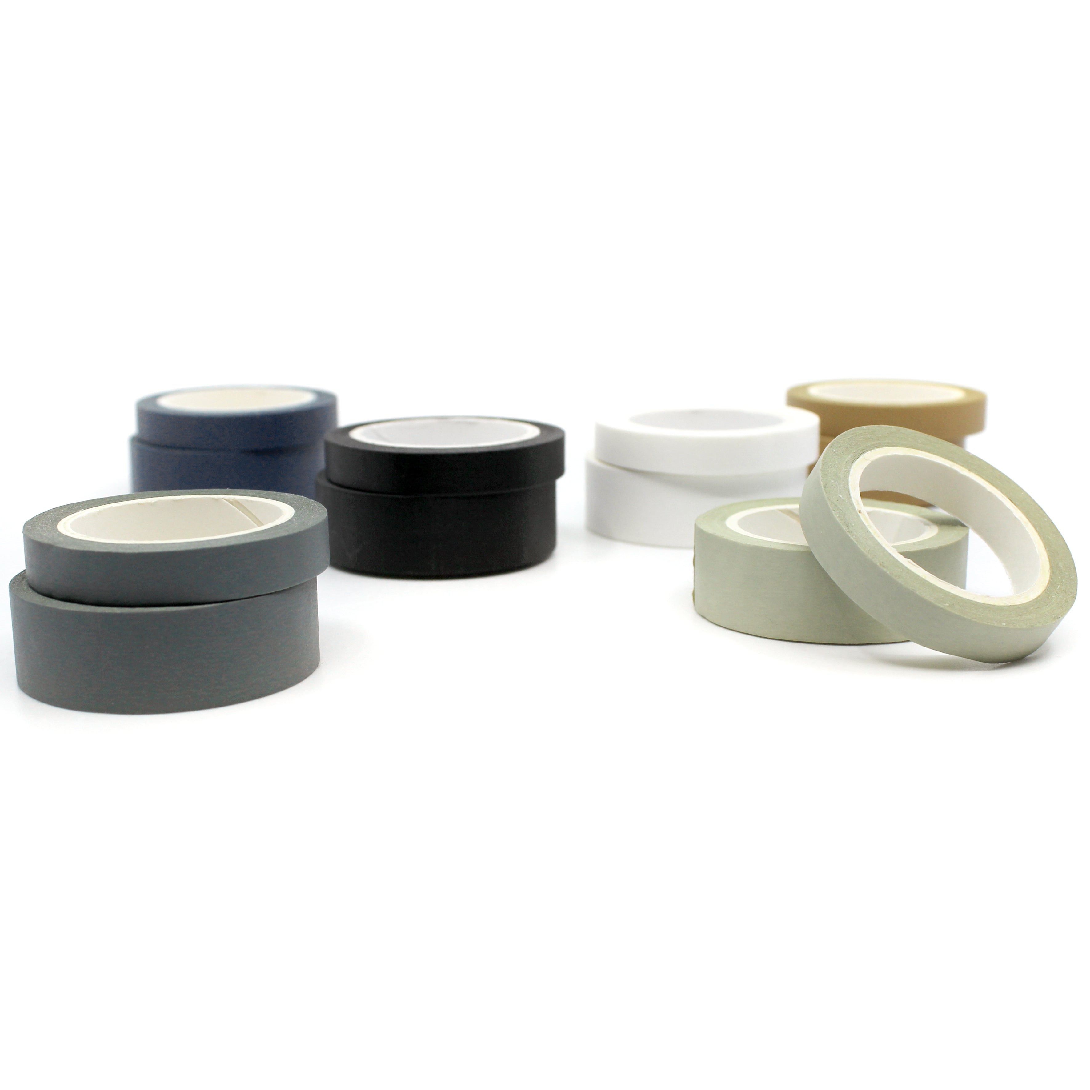 This neutral navy blue solid washi tape is vibrant and fun. This washi tape is part of our solid neon thick-thin matching duo washi collection. Find the perfect color for any project in BBB Supplies' thick-thin solids collection, from neon to neutral to pastel and more. This tape is sold at BBB Supplies Craft Shop.