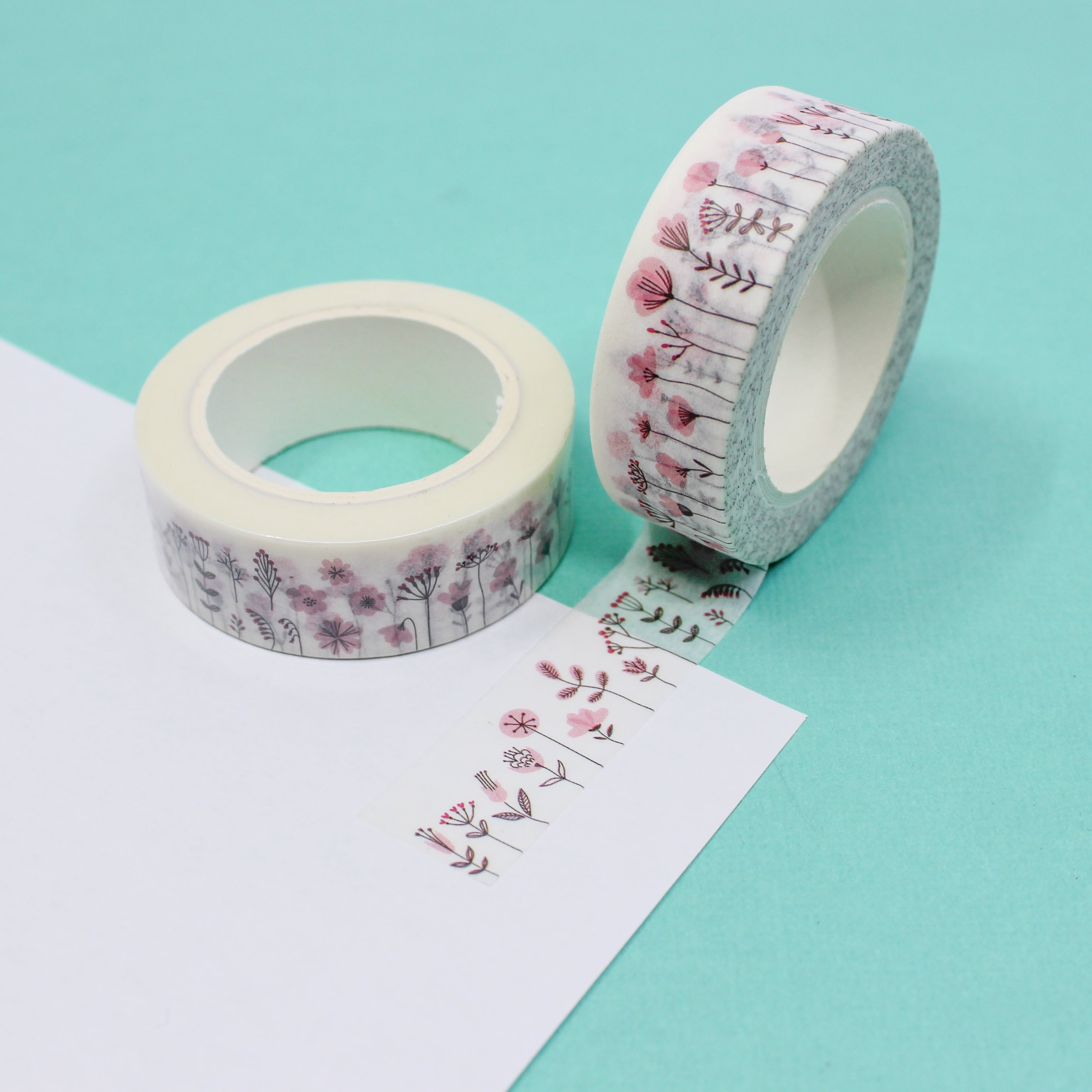 This is a blooming flower collections pattern washi tape from BBB Supplies Craft Shop