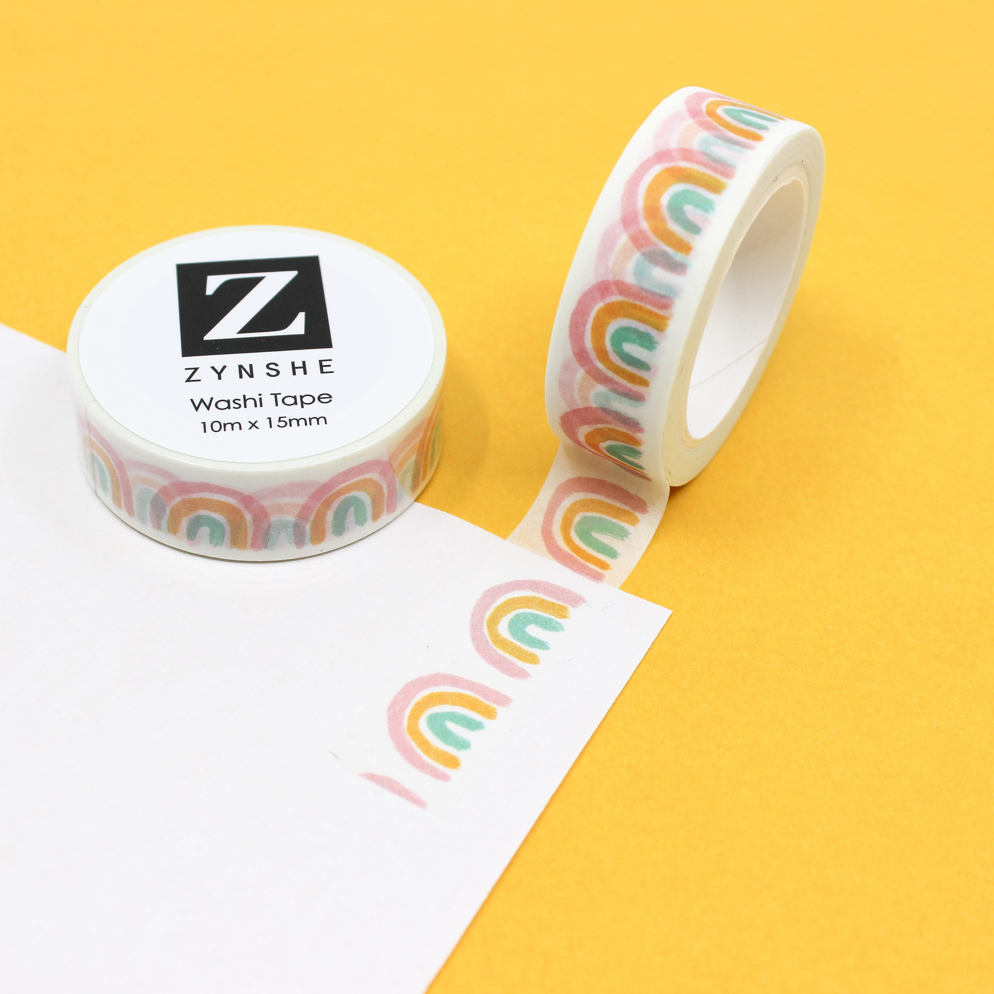 Rainbow stripe washi tape - rainbow tape - masking tape - planner tape -  rainbow stationery - bright tape - paper tape - colour