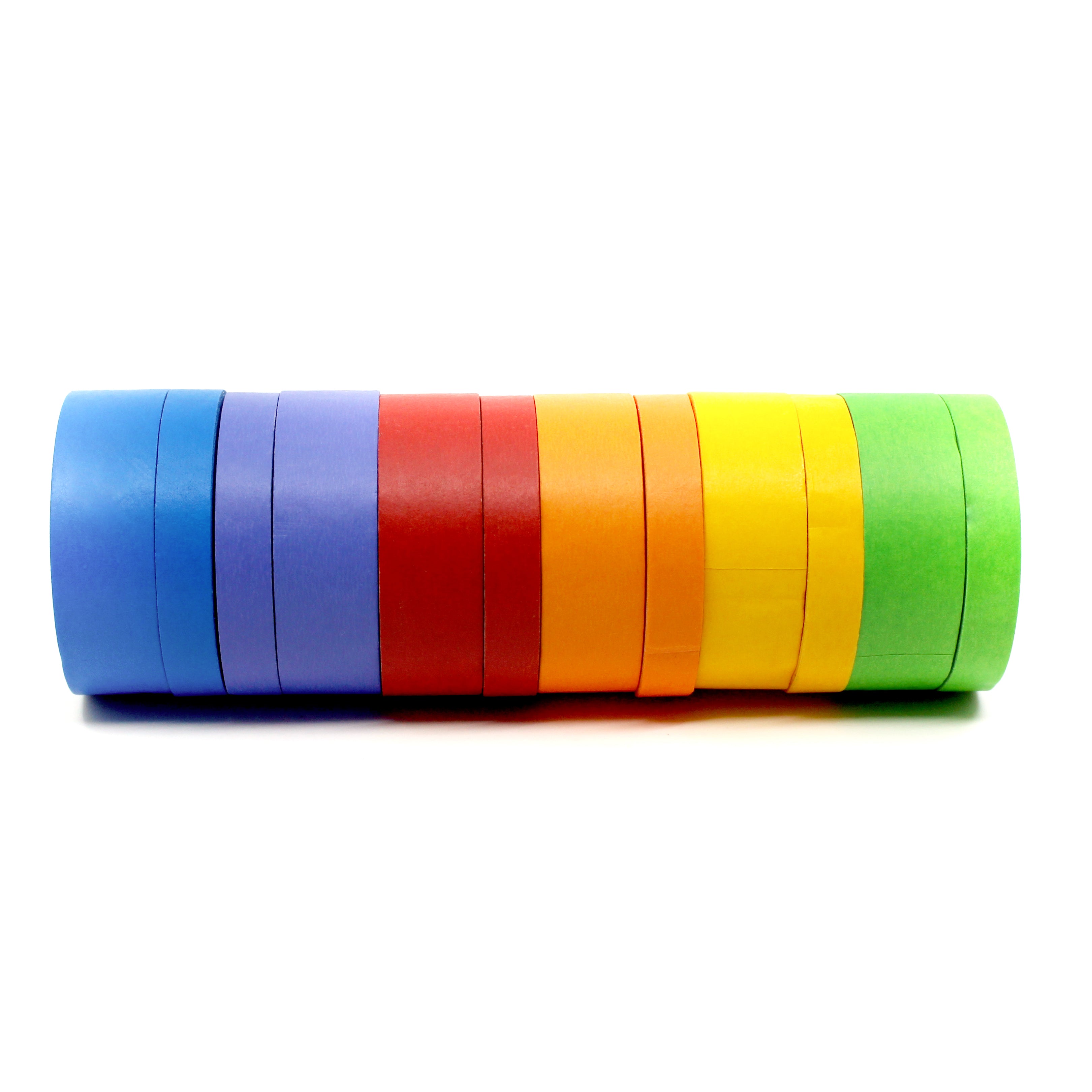 This primary orange solid washi tape is vibrant and fun. This washi tape is part of our solid neon thick-thin matching duo washi collection. Find the perfect color for any project in BBB Supplies' thick-thin solids collection, from neon to neutral to pastel and more. This tape is sold at BBB Supplies Craft Shop.