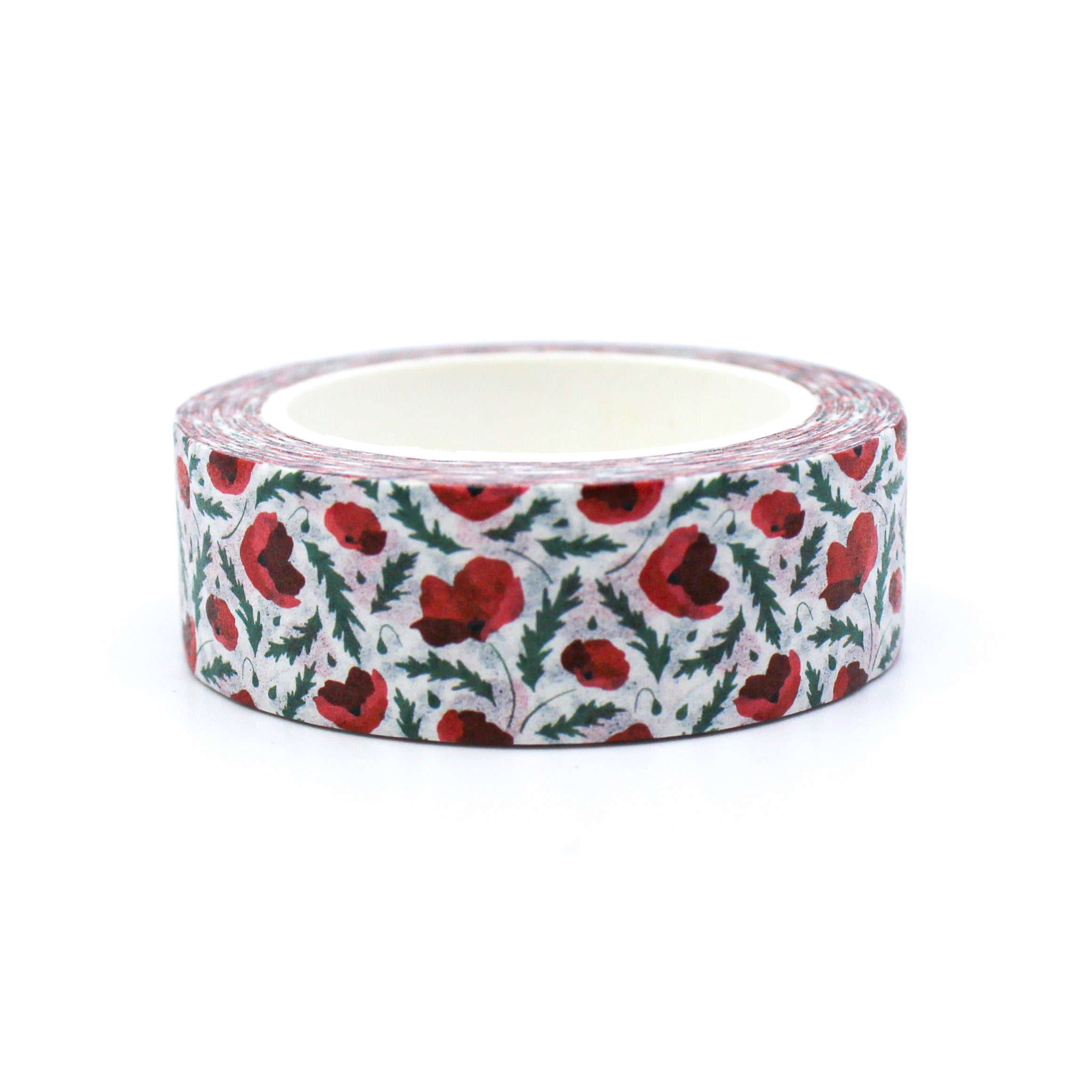 Beautiful Red Amaryllis Holiday Flower Washi Tape from BBB Supplies Craft Shop