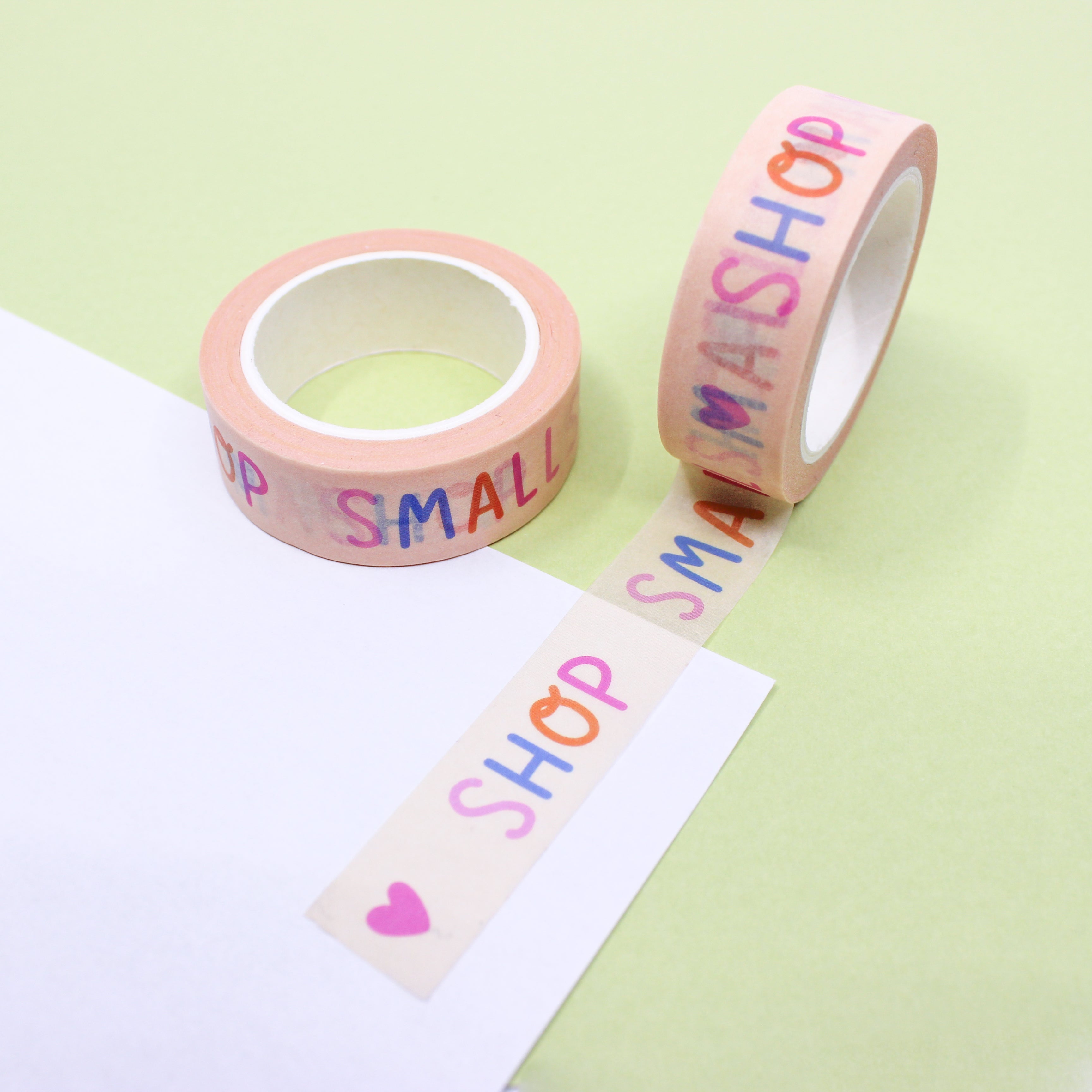 This is a small shop with hearts themed washi tape from BBB Supplies Craft Shop