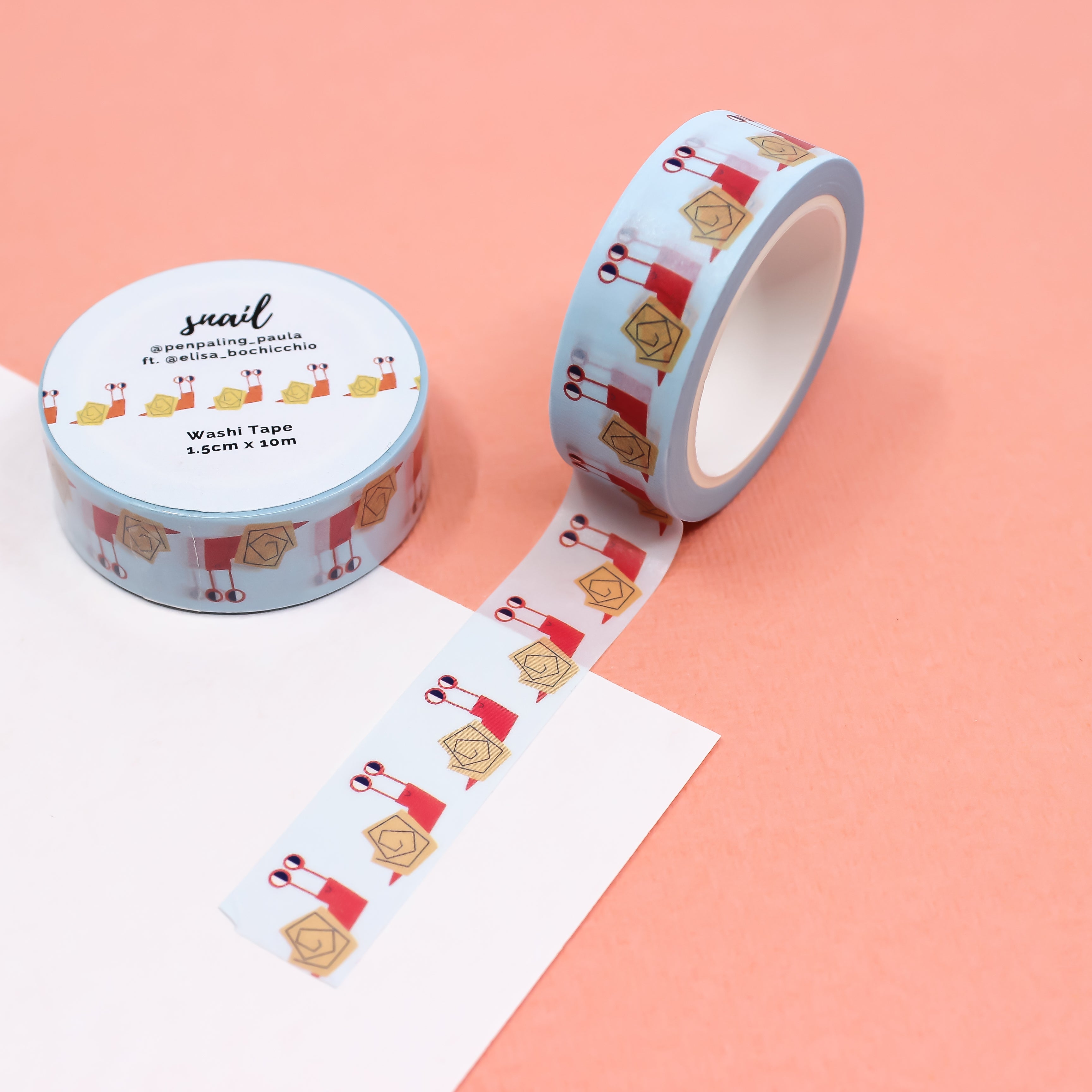 Cute Snail Mail Washi