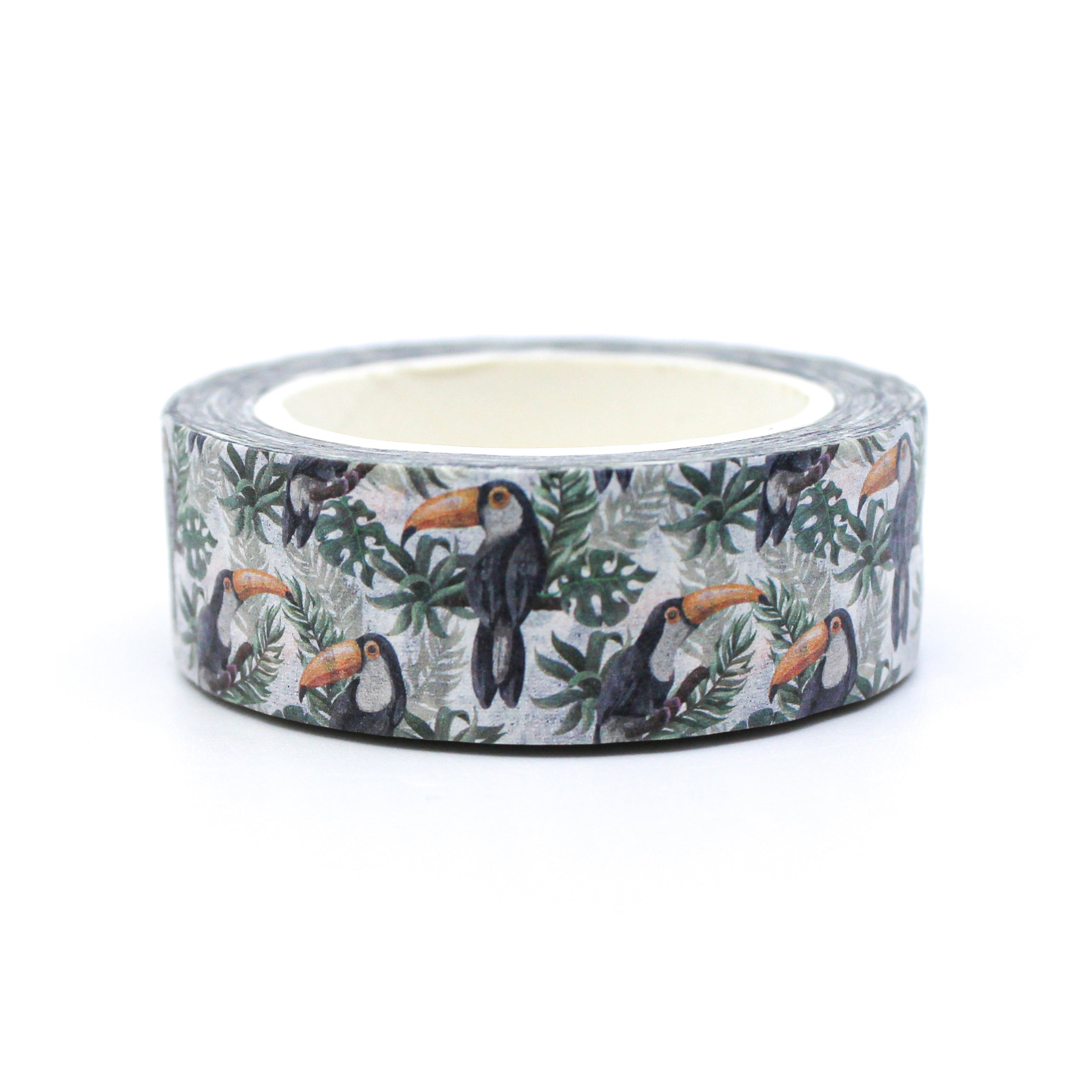 This is a nice view of tropical birds in a garden washi tape from BBB Supplies Craft Shop