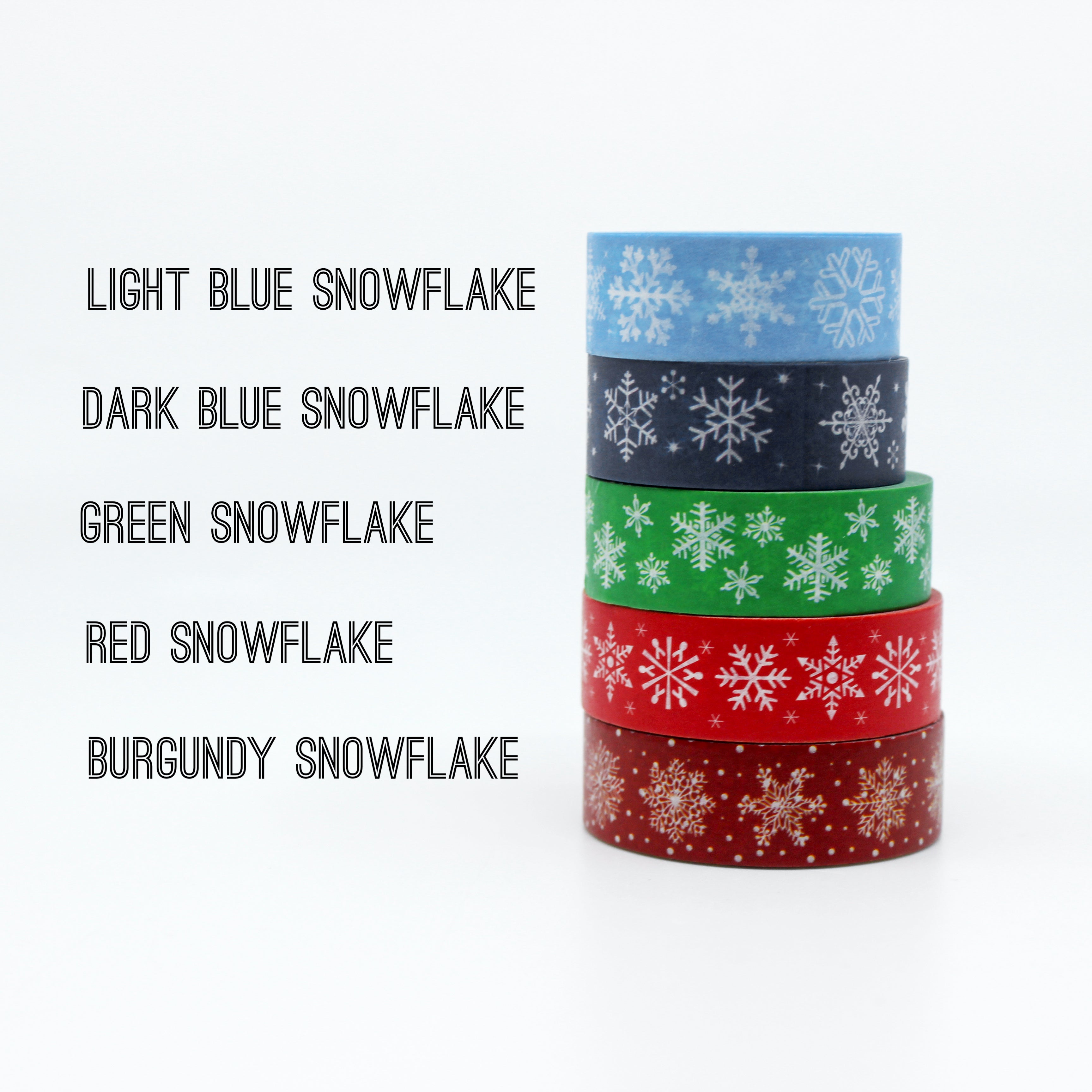 Dark Blue Snowflake Washi