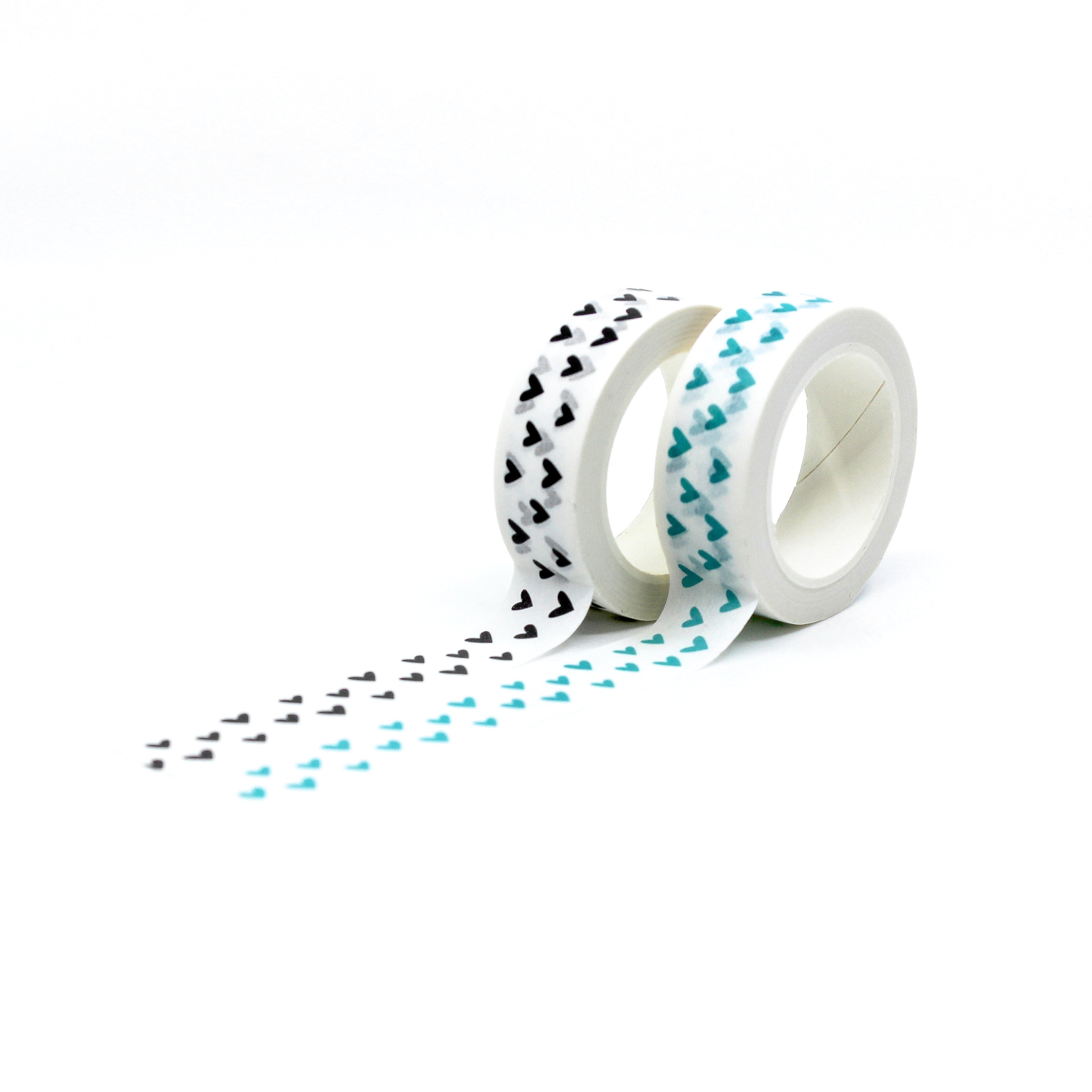 Black Hearts Pattern Washi