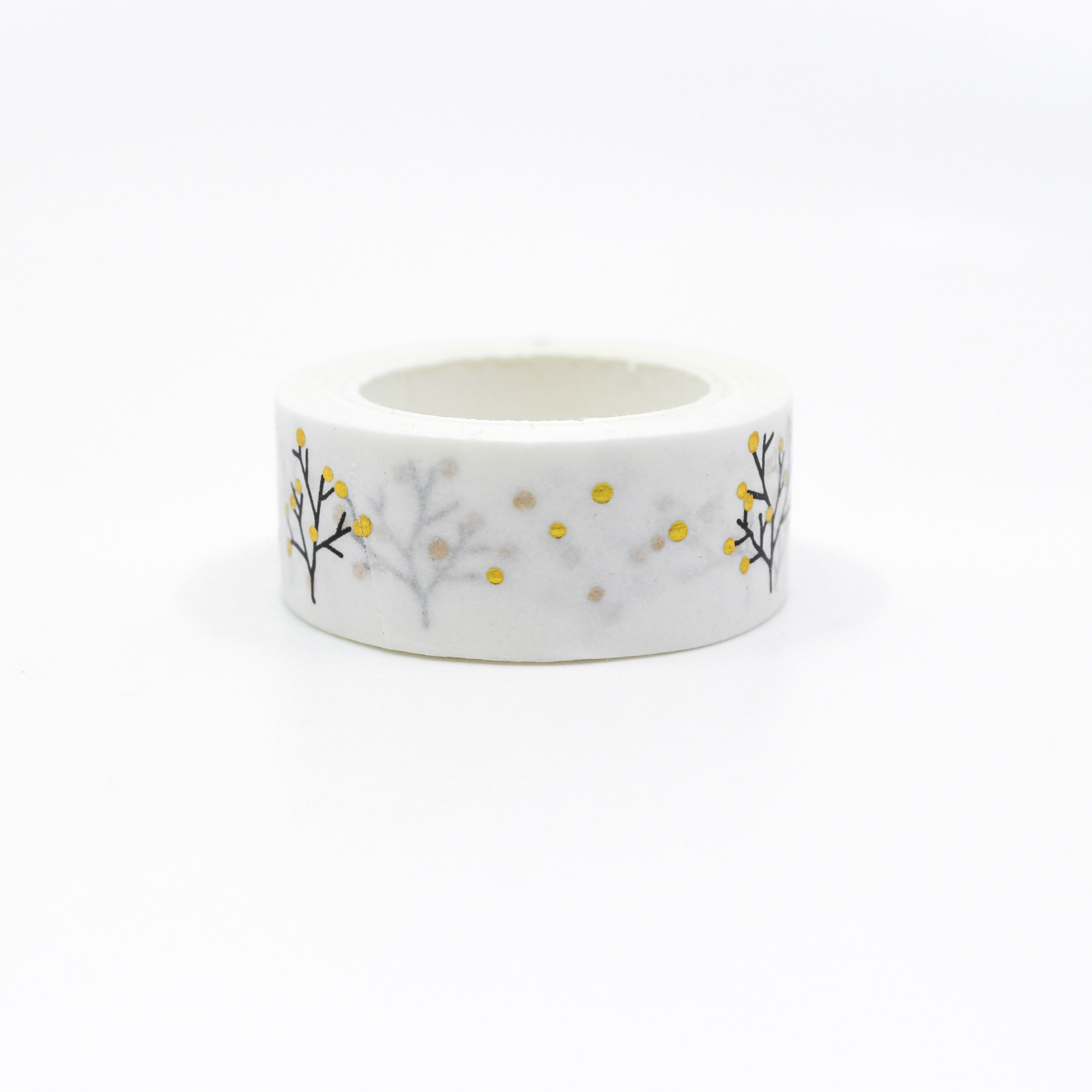 This is a cute black sprig with gold leaf washi tapes from BBB Supplies Craft Shop