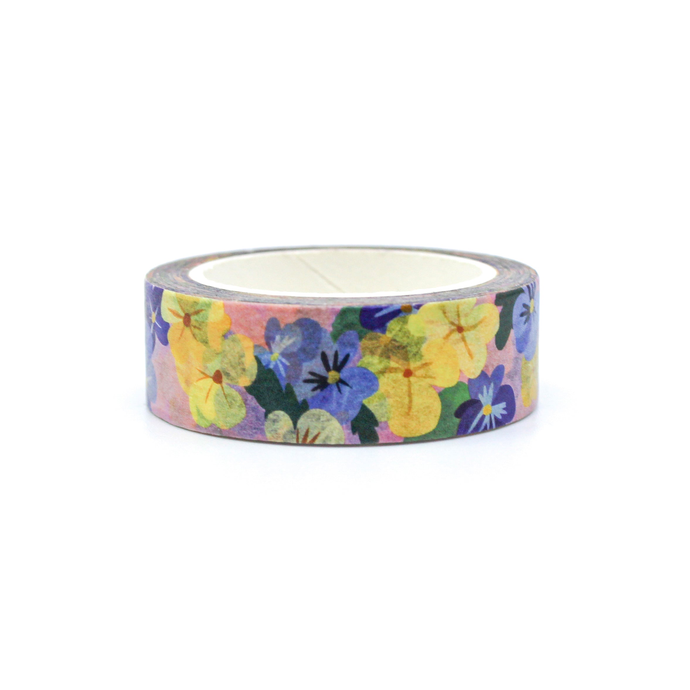 This is a pansy flowers washi tape from BBB Supplies Craft Shop