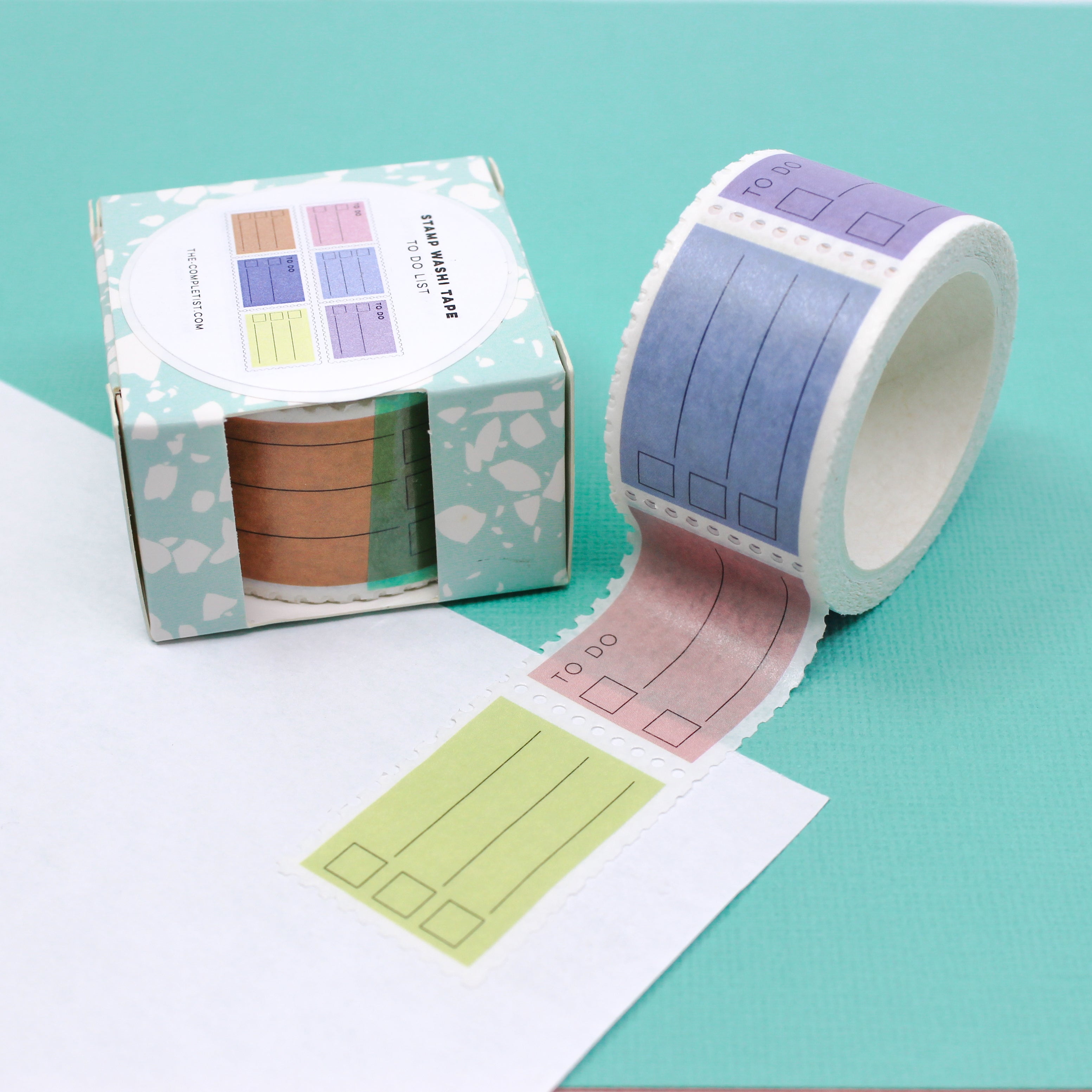 This is a multi color to do list days of the week stamps pattern washi tape from BBB Supplies Craft Shop