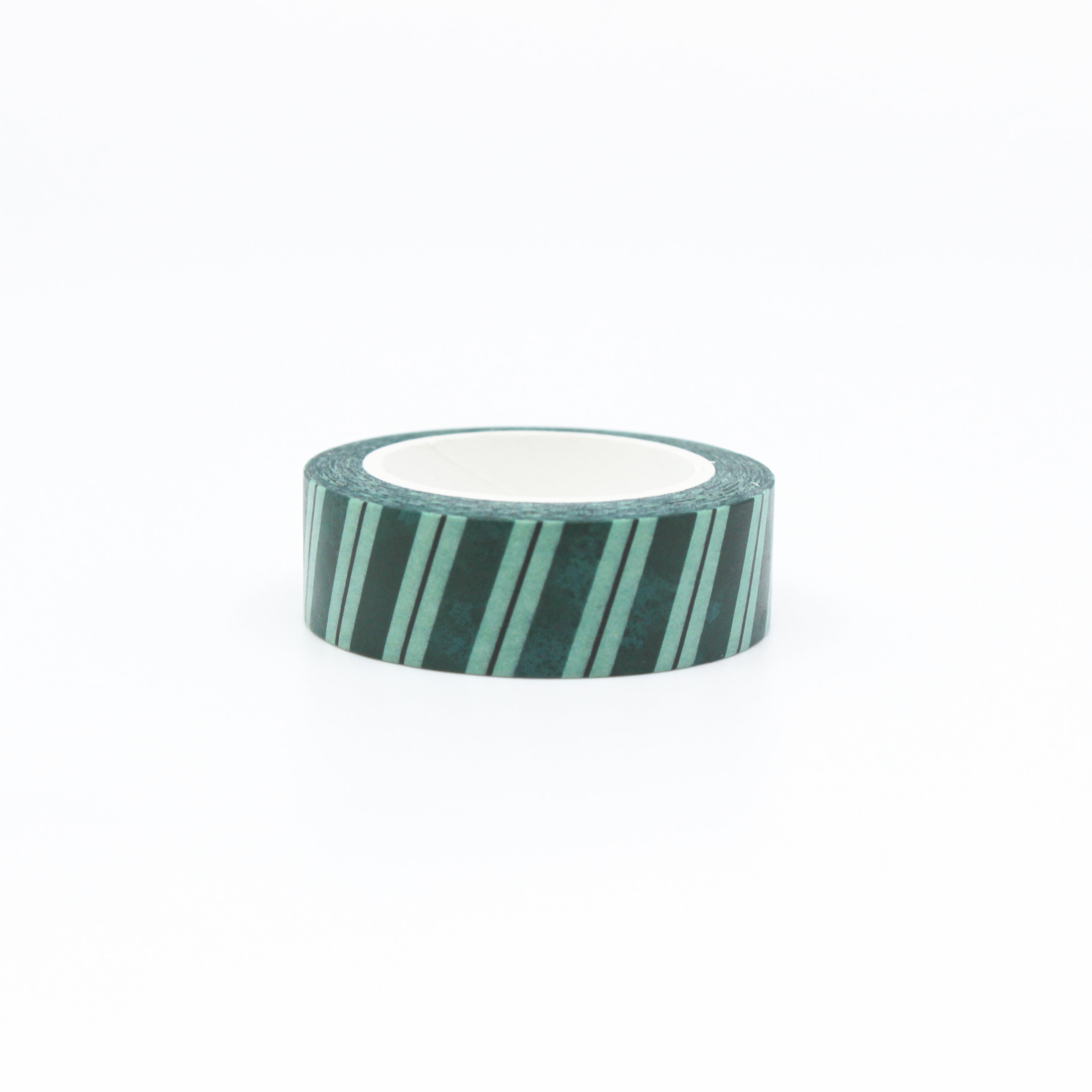This is a Holiday Christmas green and white stripe washi tapes from BBB Supplies Craft Shop